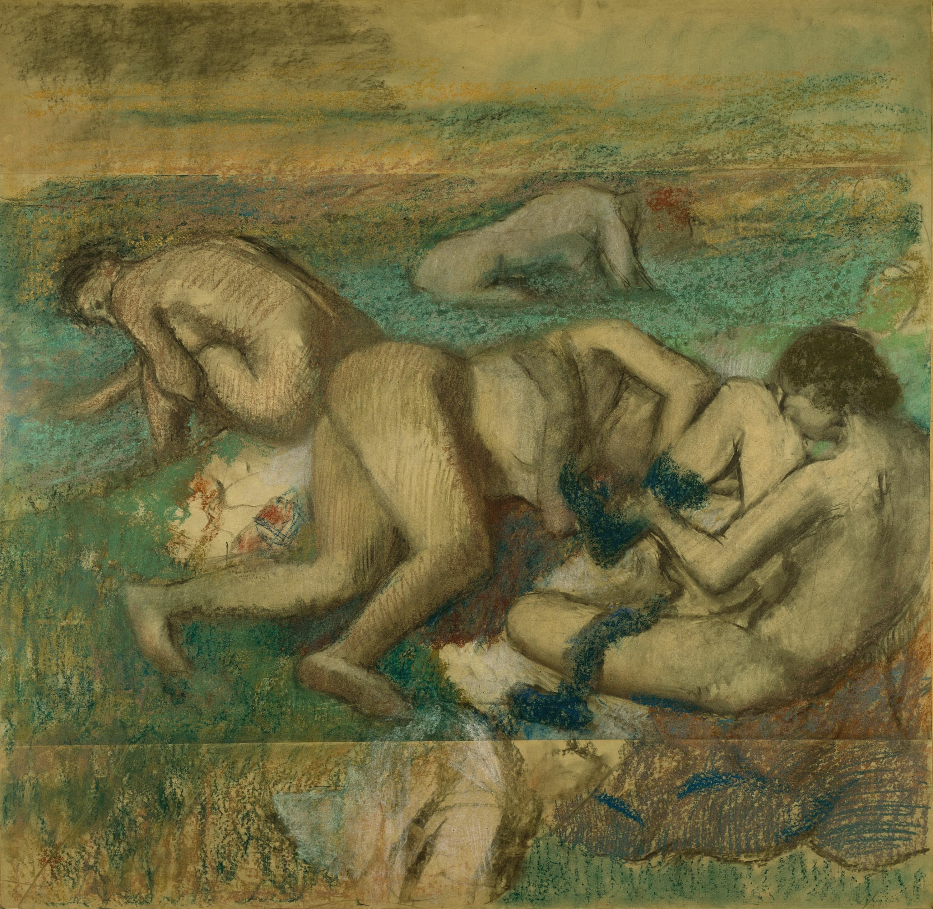 《沐浴者》（The Bathers）｜埃德加·德加 Edgar Degas｜1885/95