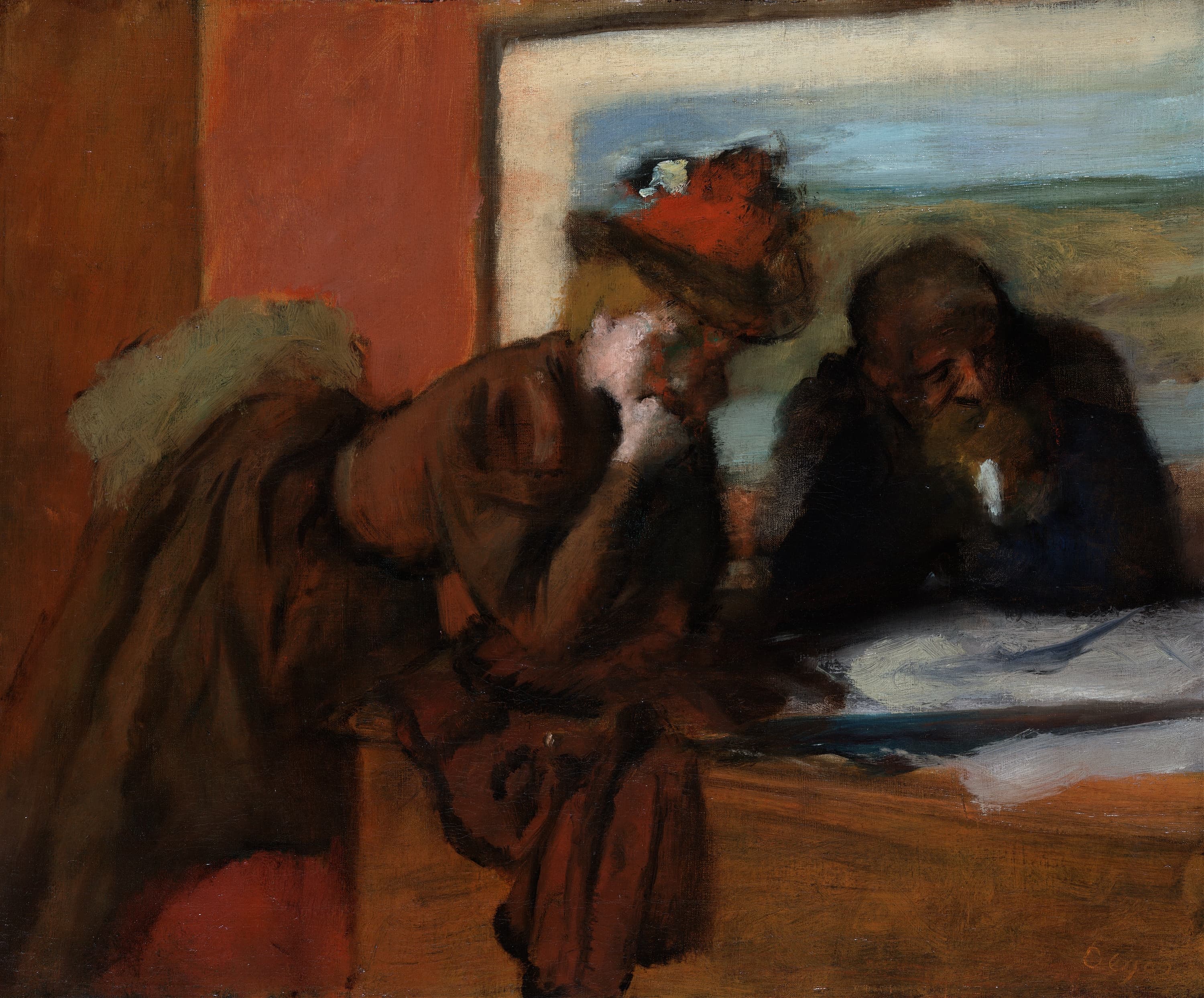 《对话》（The Conversation）｜埃德加·德加 Edgar Degas｜1885–95