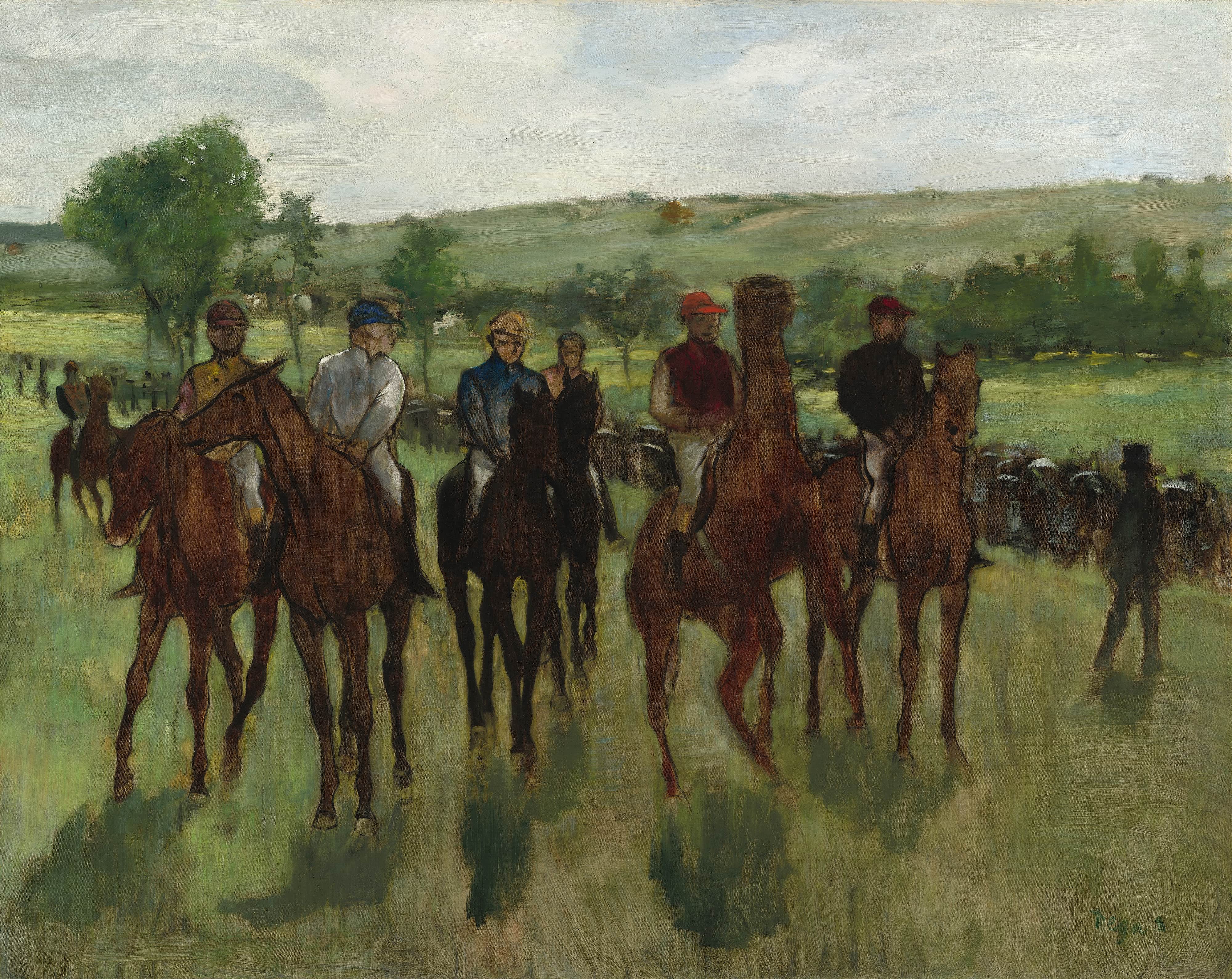 《骑士队》（The Riders）｜埃德加·德加 Edgar Degas｜约. 1885