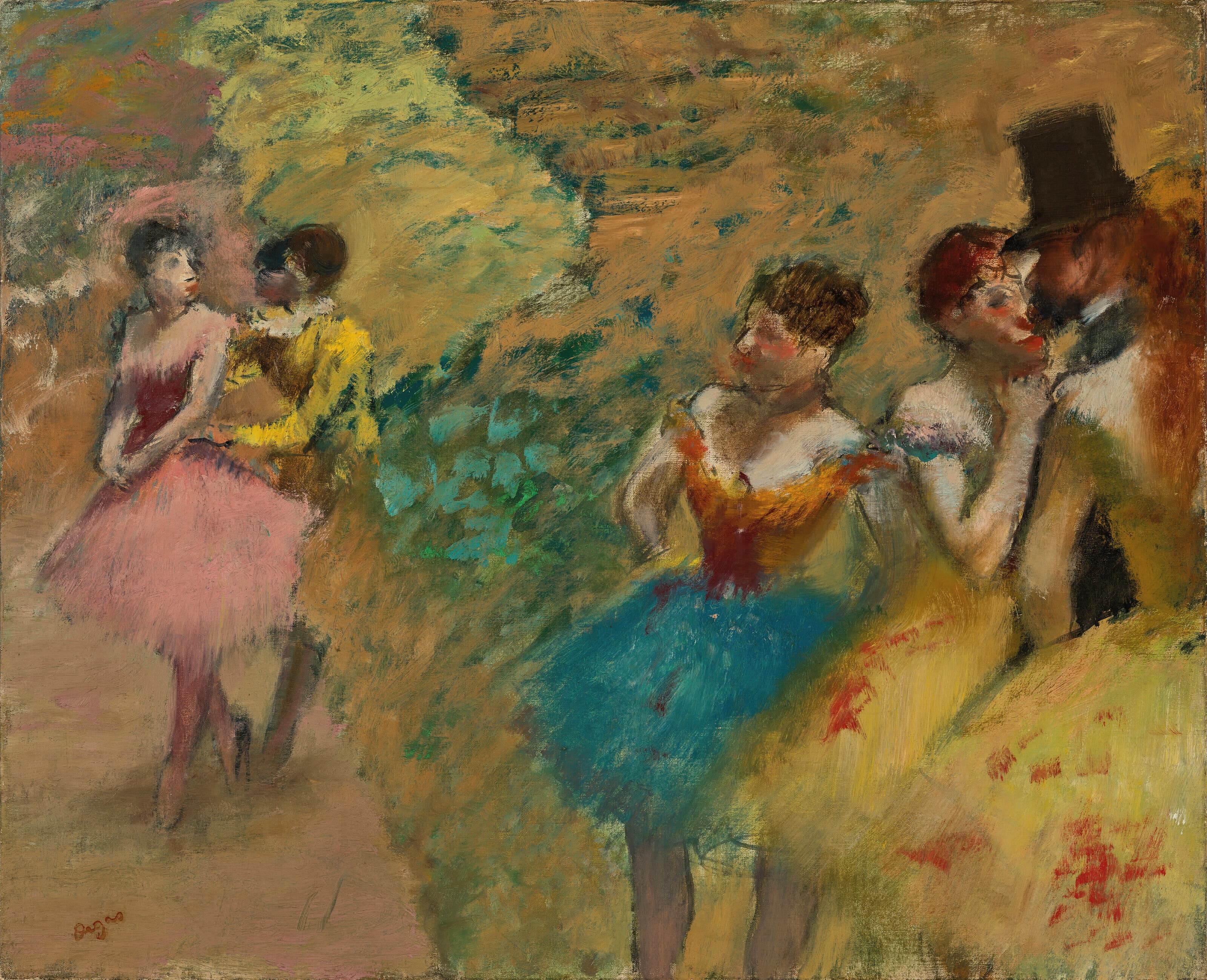 《舞者（歌剧幕后）》（Dancers (Behind the scenes of the Opera)）｜埃德加·德加 Edgar Degas｜1886