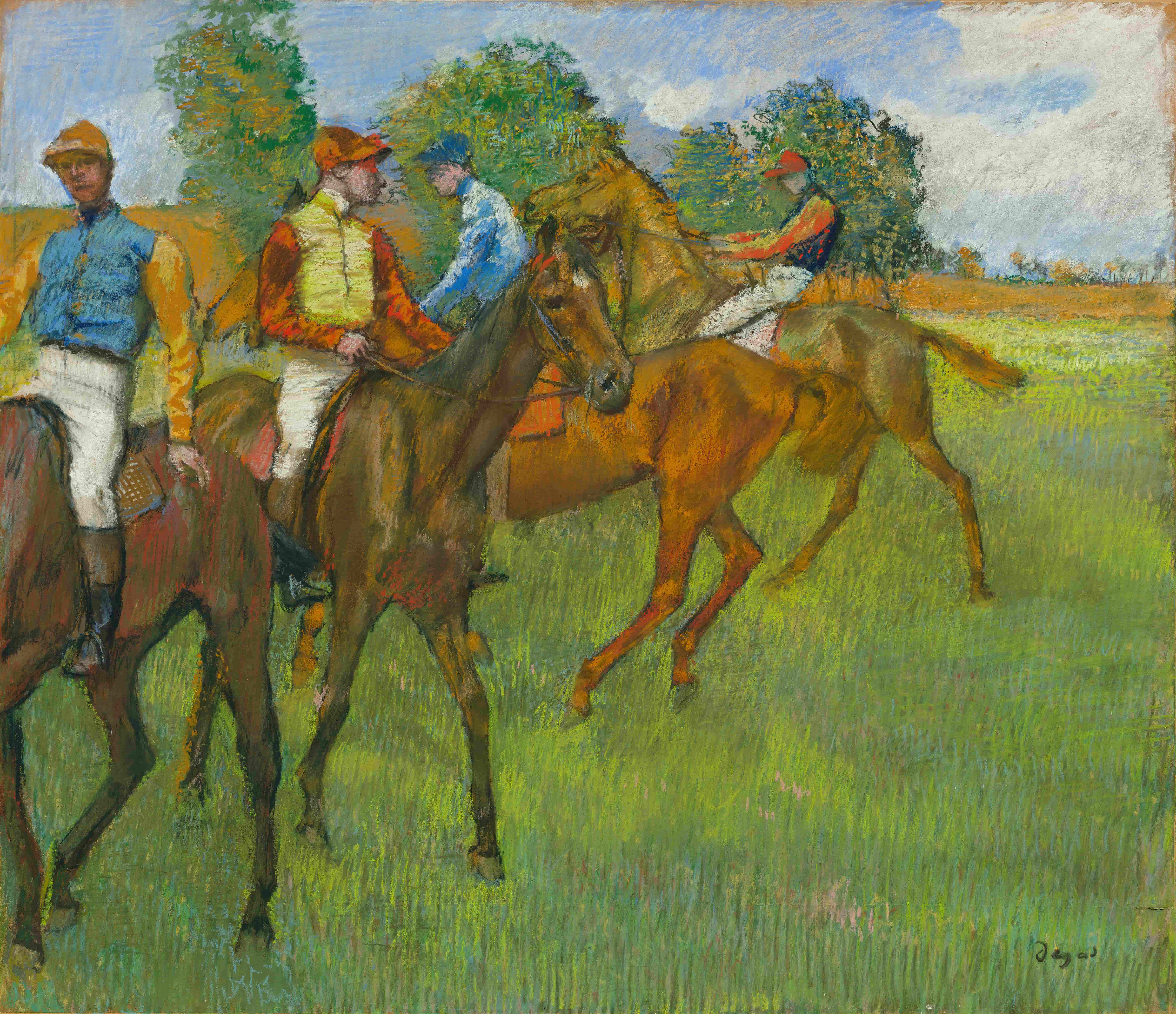 《赛前》（Before the Race）｜埃德加·德加 Edgar Degas｜约. 1887–1889
