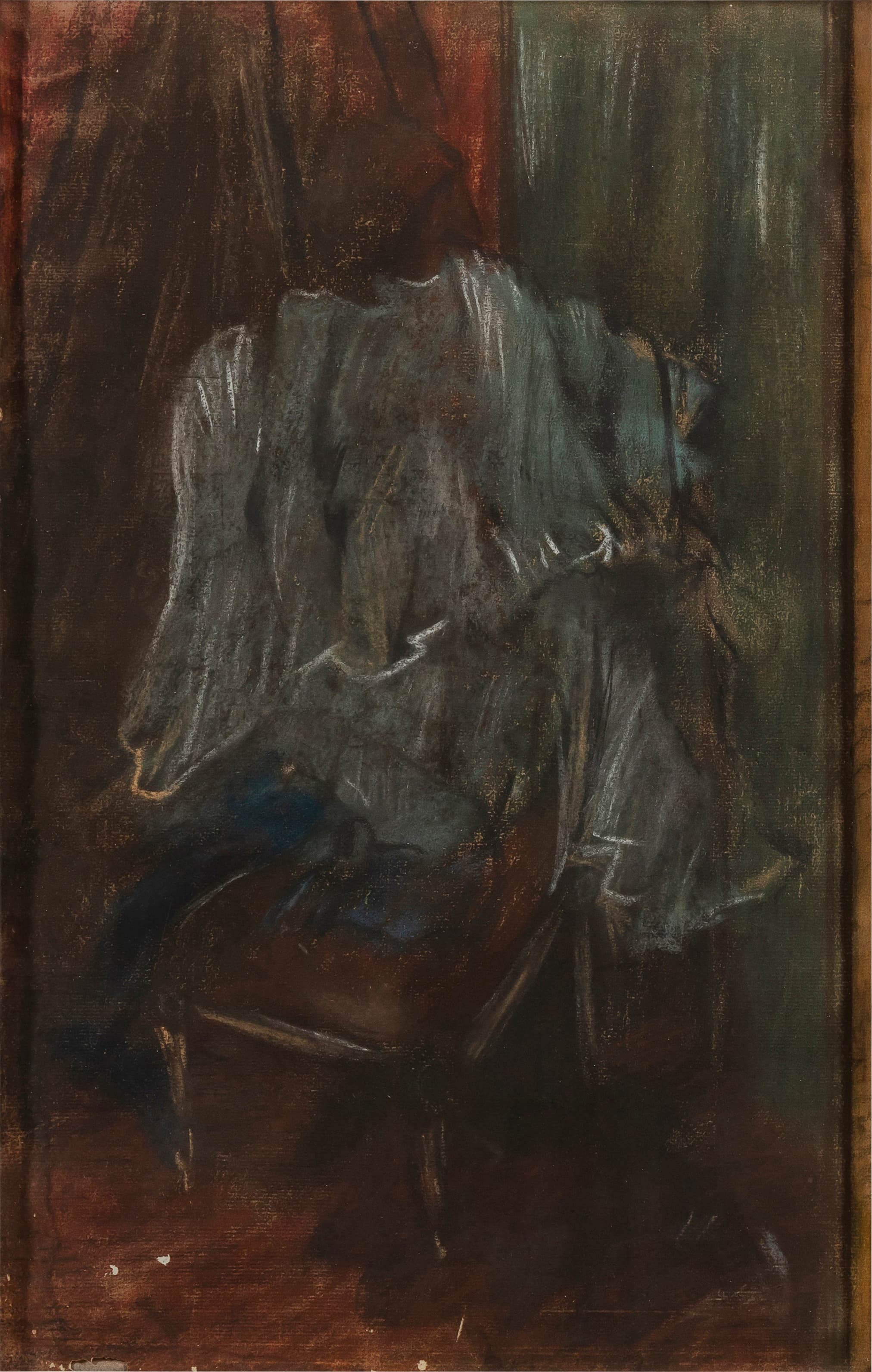 《椅子上的衣服》（Clothes on a chair）｜埃德加·德加 Edgar Degas｜1887