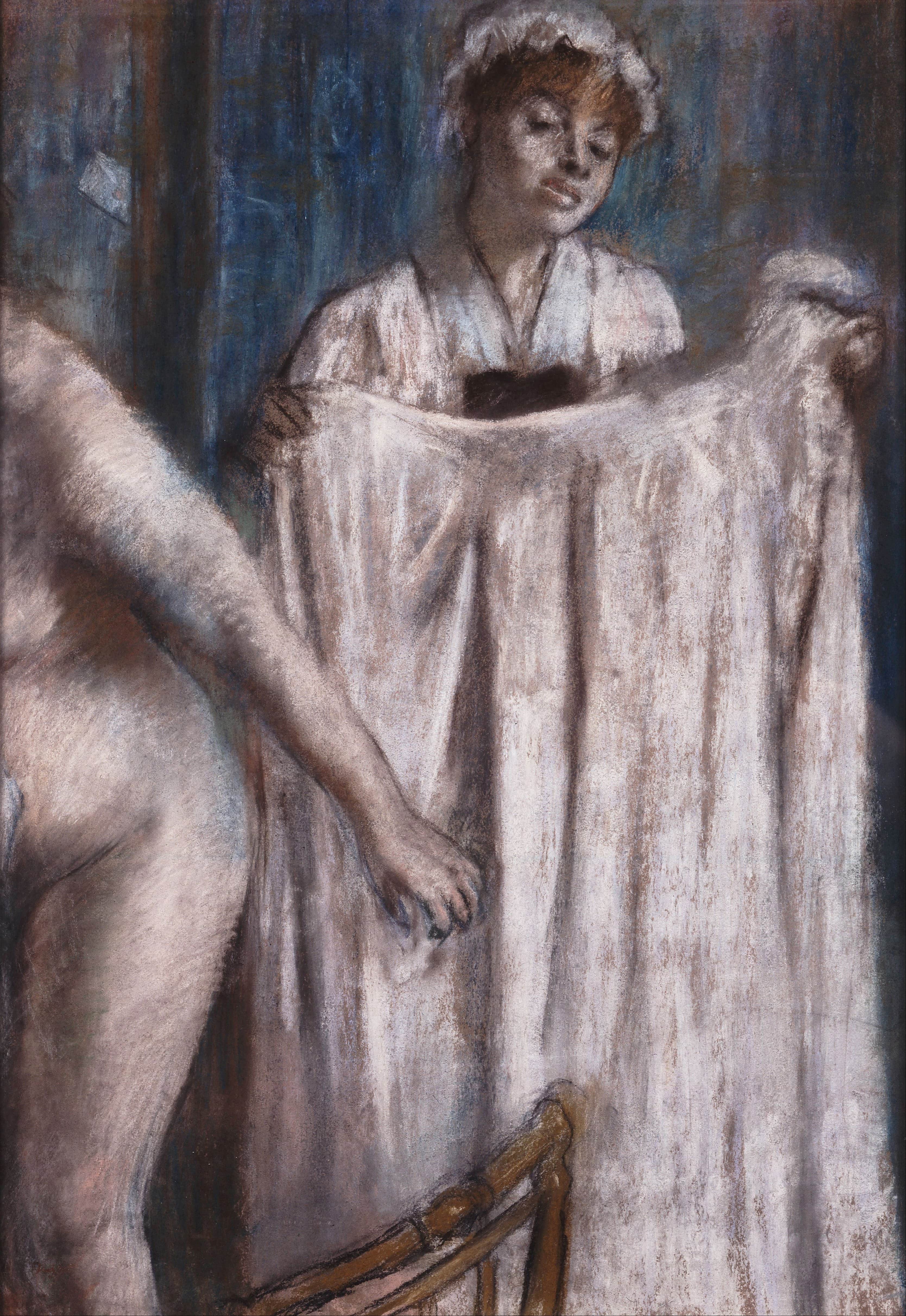 《沐浴后的盥洗用品》（Toilette after the Bath）｜埃德加·德加 Edgar Degas｜1888–1889