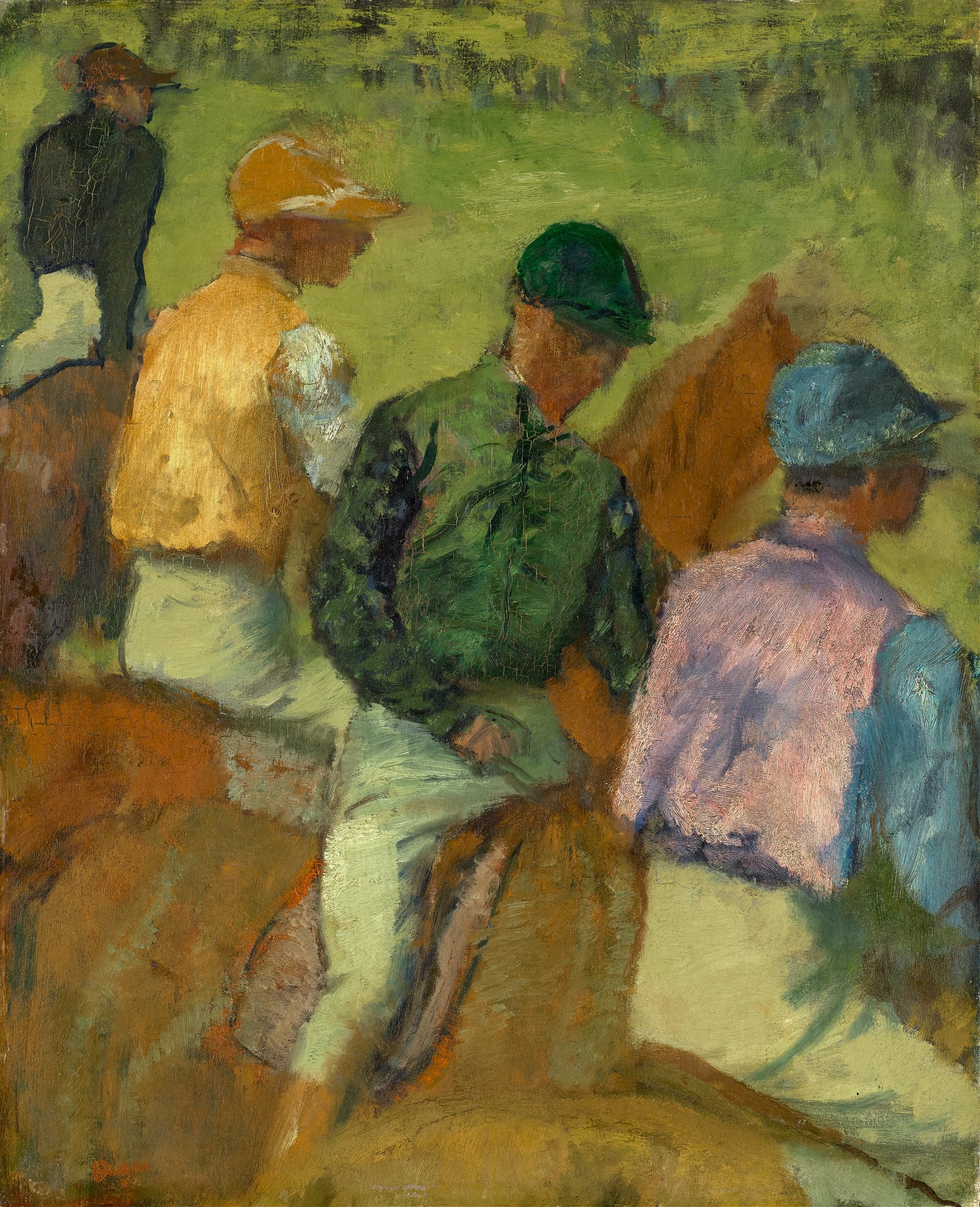 《四位骑师》（Four Jockeys）｜埃德加·德加 Edgar Degas｜约. 1889