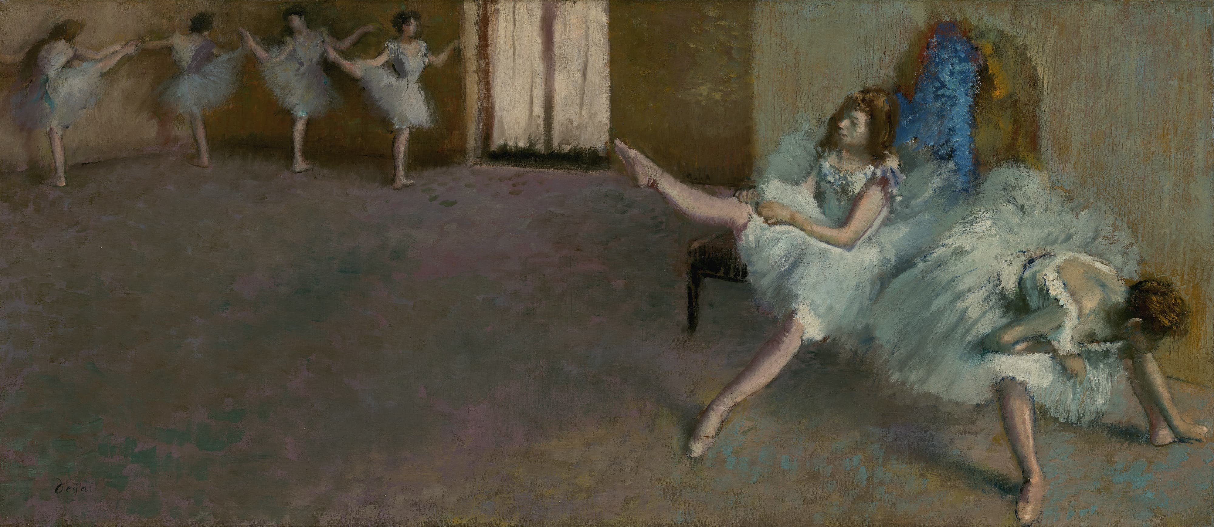 《芭蕾演出之前》（Before the Ballet）｜埃德加·德加 Edgar Degas｜1890–1892