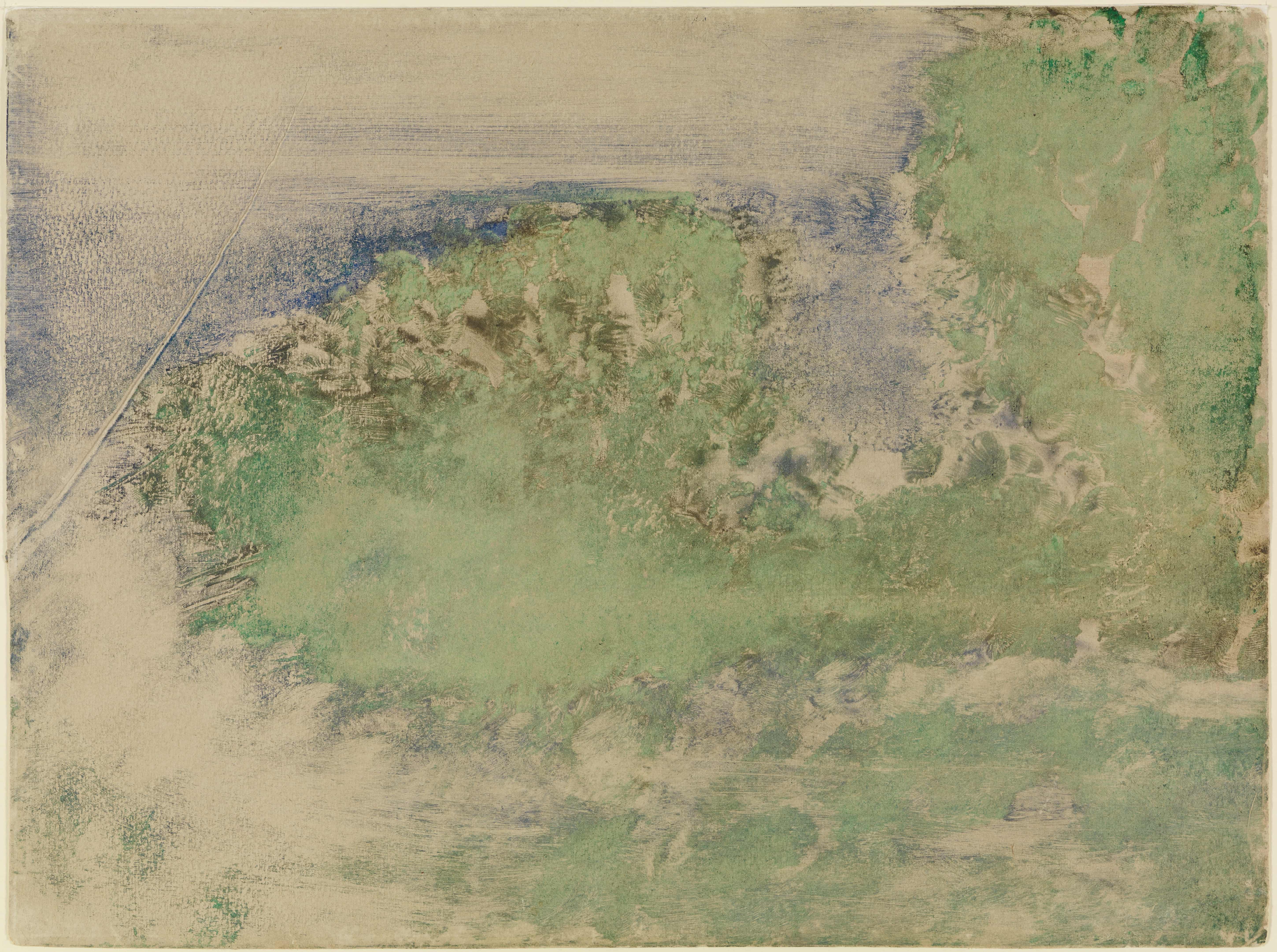 《费拉角》（Cap Ferrat）｜埃德加·德加 Edgar Degas｜约 1890