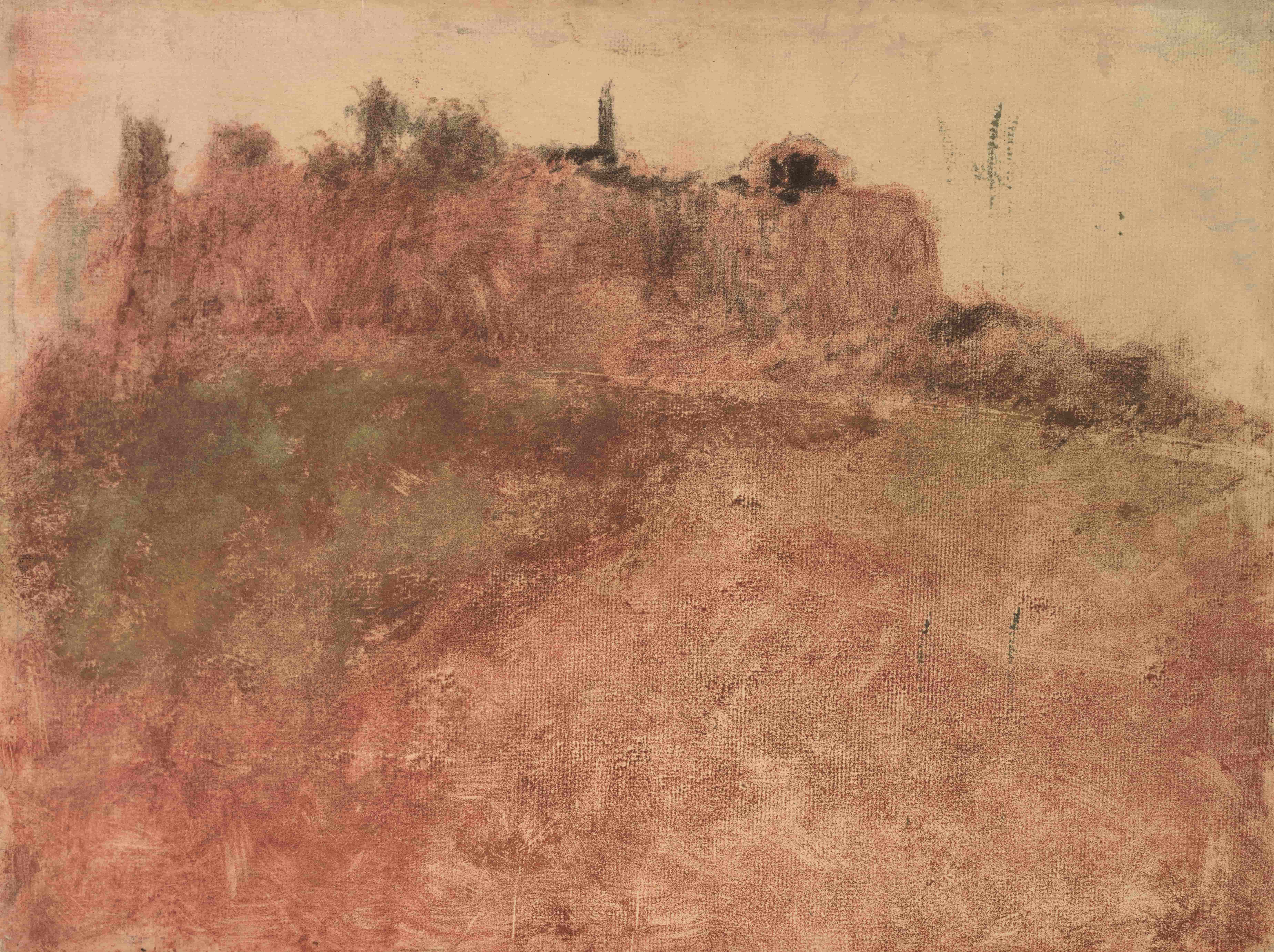 《埃斯特雷尔村》（Esterel Village）｜埃德加·德加 Edgar Degas｜约. 1890