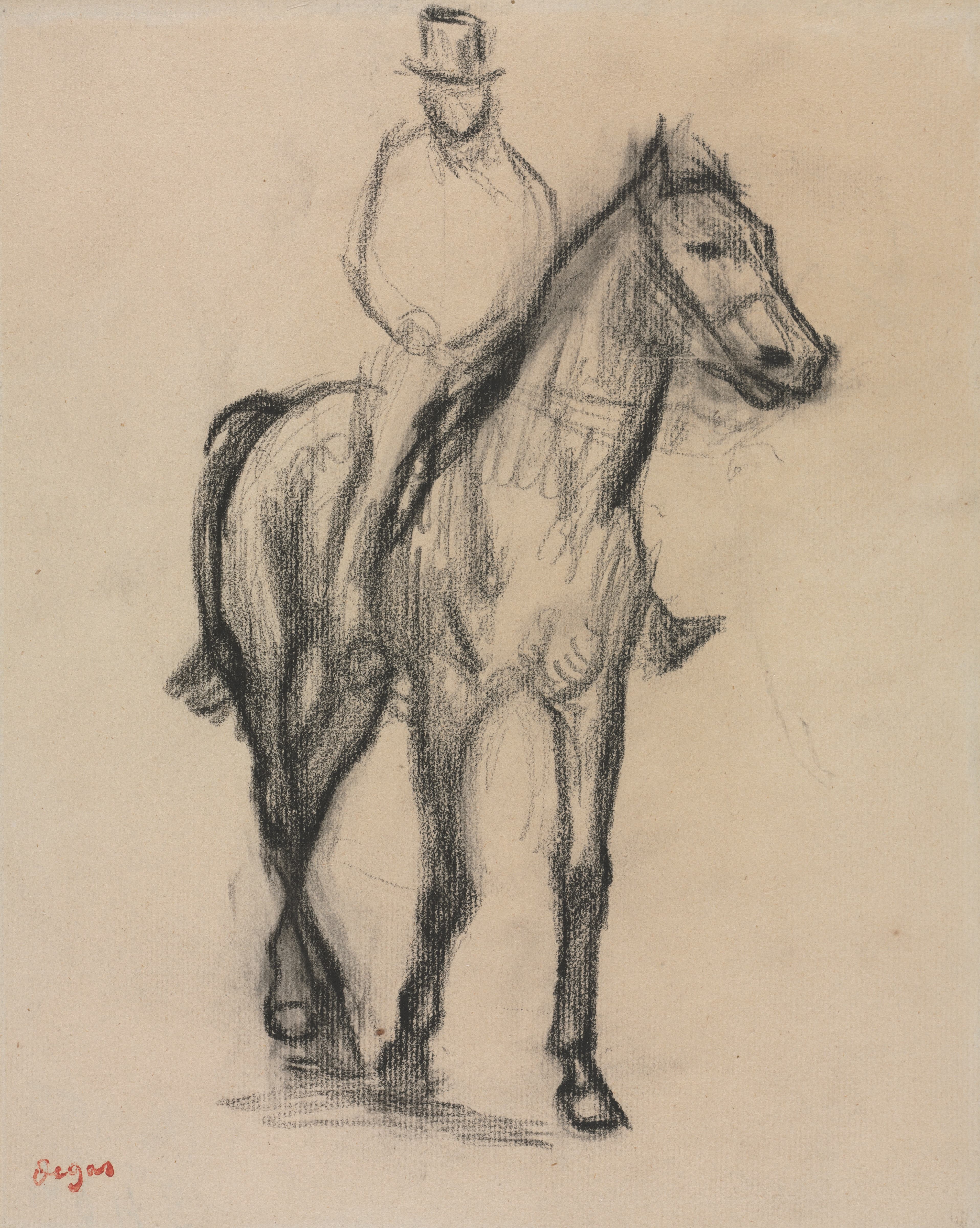 《马与骑手》（Horse and Rider）｜埃德加·德加 Edgar Degas｜1887/90
