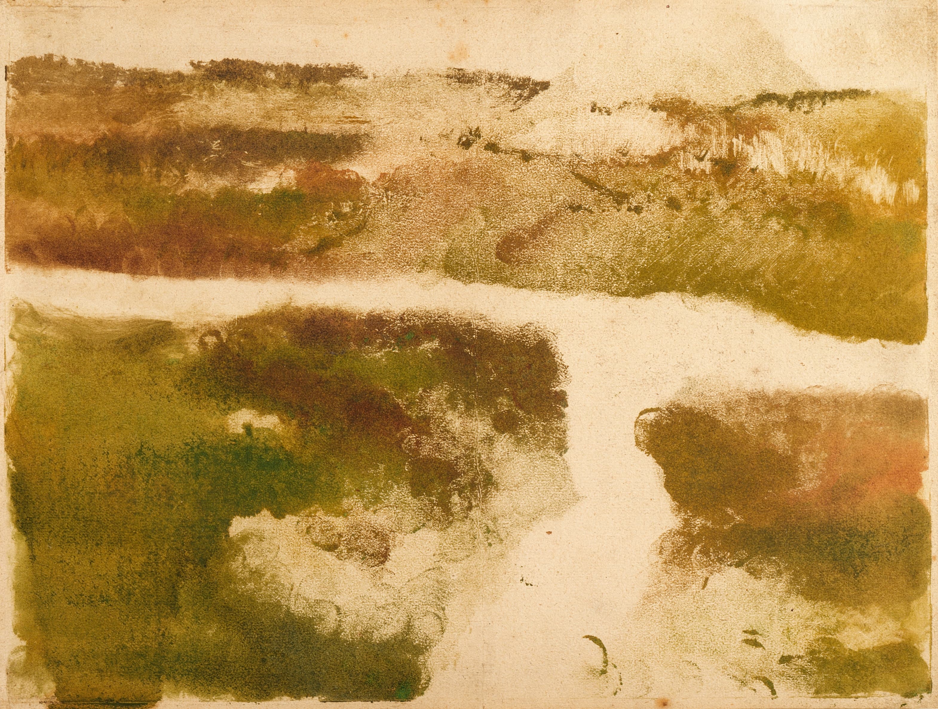 《山风景》（Mountain Landscape）｜埃德加·德加 Edgar Degas｜约 1890–1893