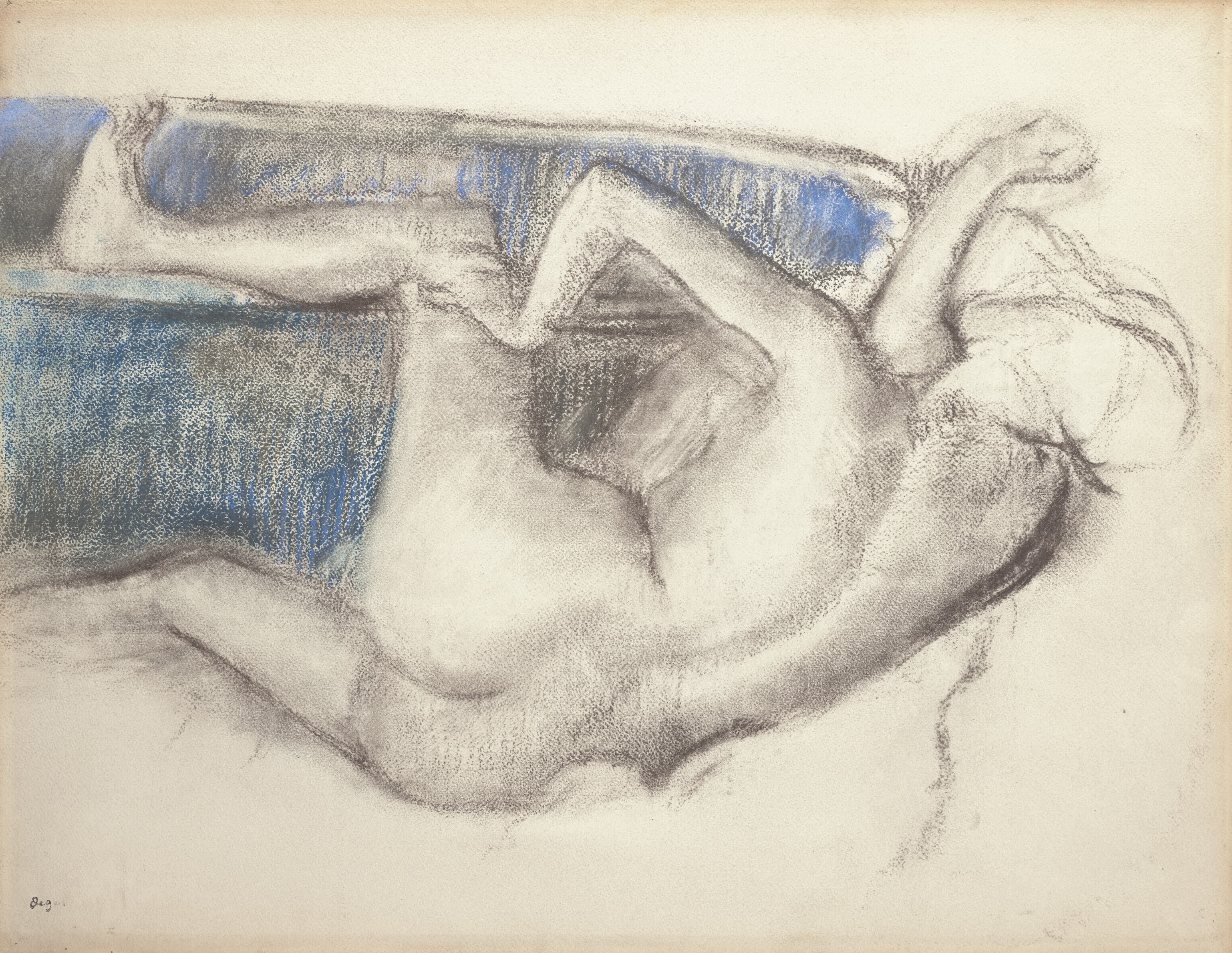 《洗完澡后》（After the bath）｜埃德加·德加 Edgar Degas｜1891