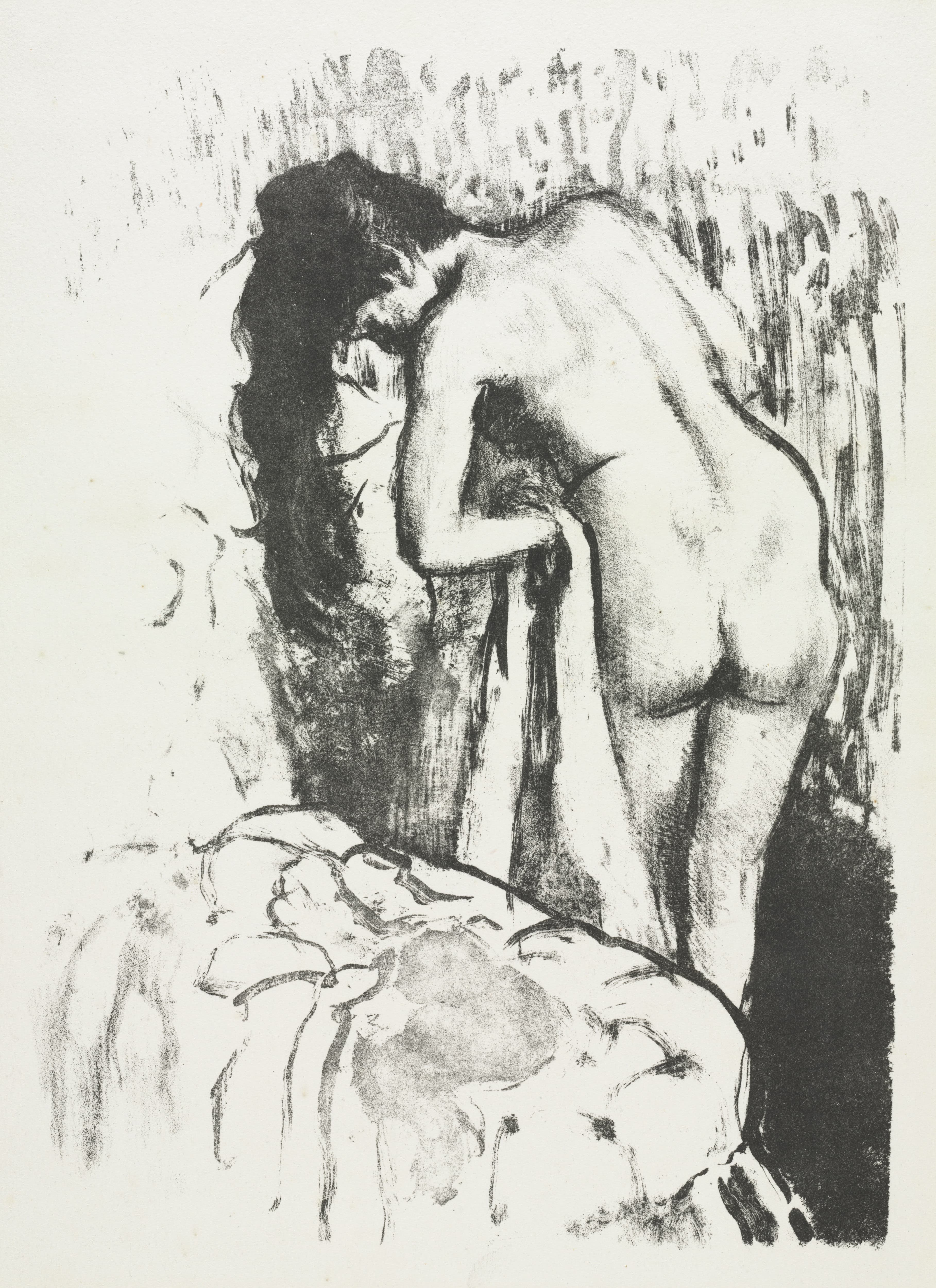 《裸体女人站着擦干自己》（Nude Woman Standing, Drying Herself）｜埃德加·德加 Edgar Degas｜1891–92