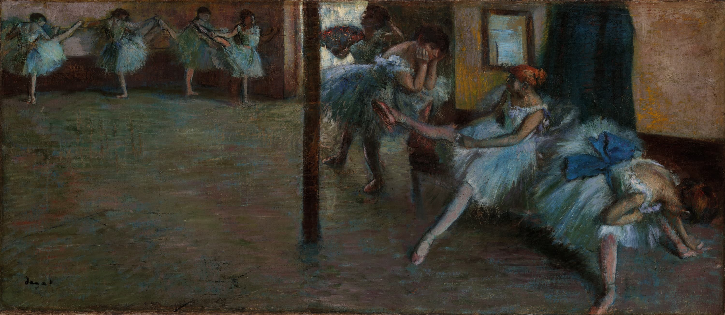《芭蕾排练》（The Ballet Rehearsal）｜埃德加·德加 Edgar Degas｜约. 1891