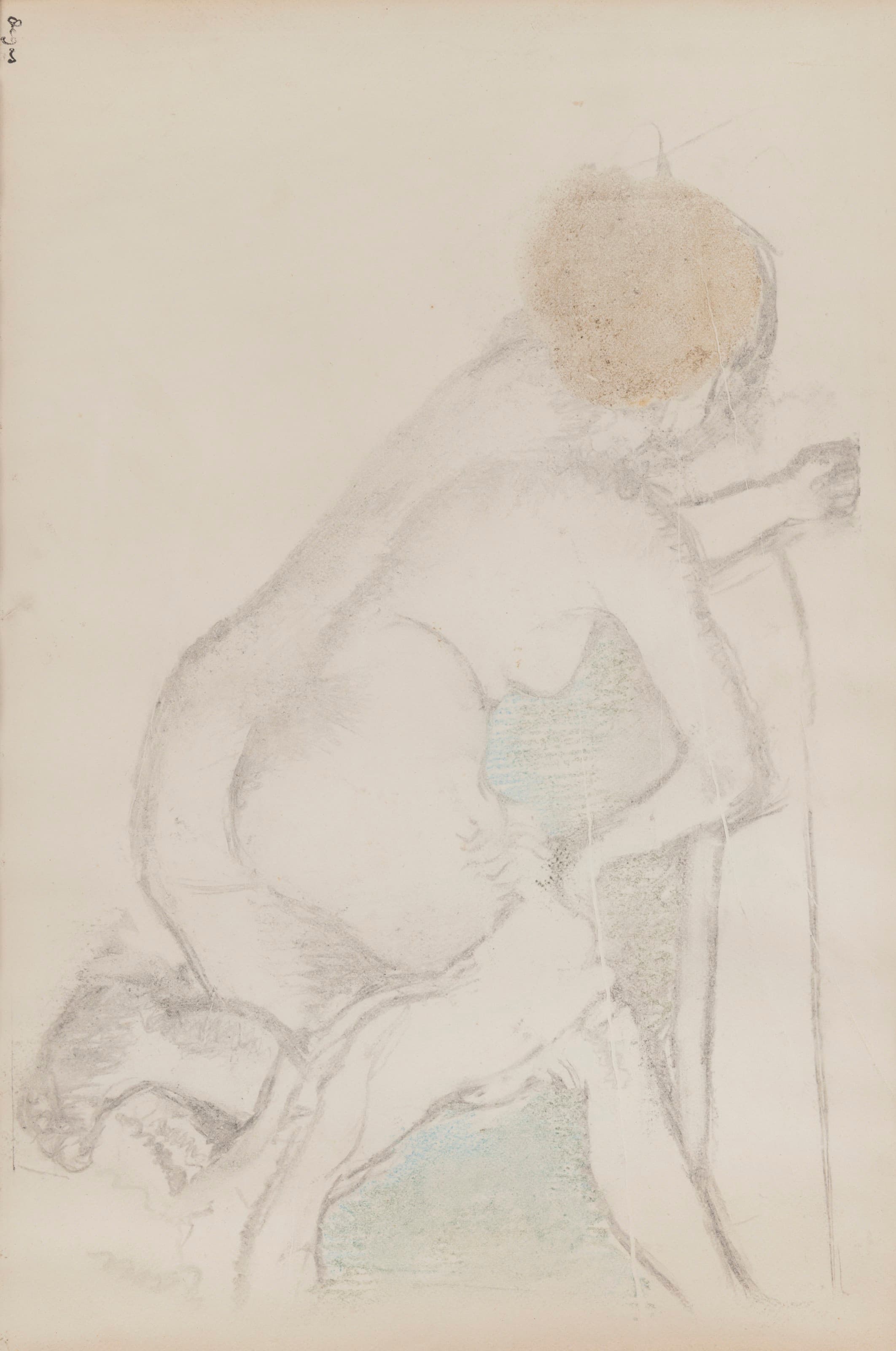 《女人擦干自己》（Woman drying herself）｜埃德加·德加 Edgar Degas｜约 1891