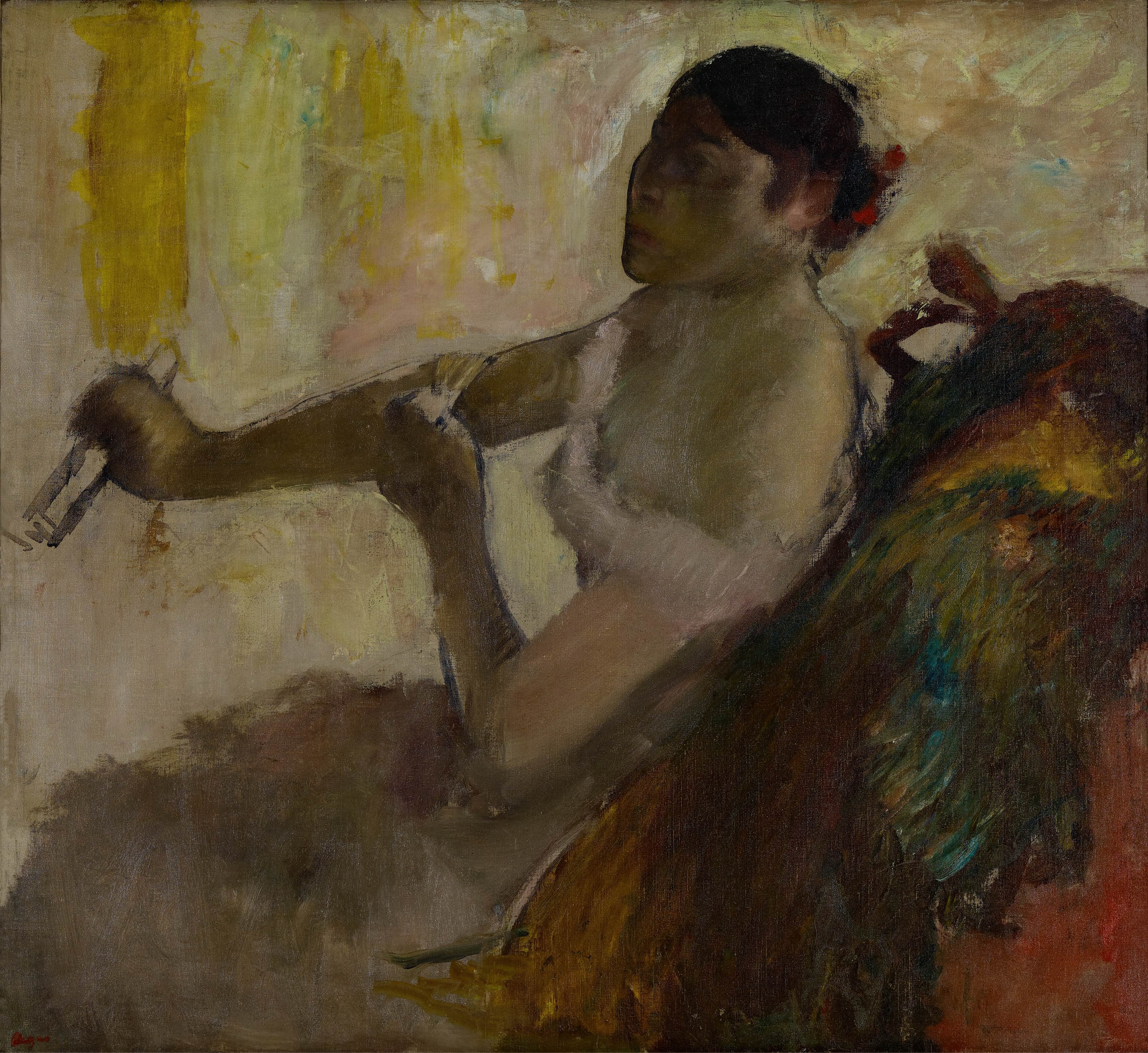 《罗斯·卡伦小姐的肖像（罗斯·卡伦的肖像）》（Portrait of Miss Rose Caron (Portrait of Rose Caron)）｜埃德加·德加 Edgar Degas｜约 1892