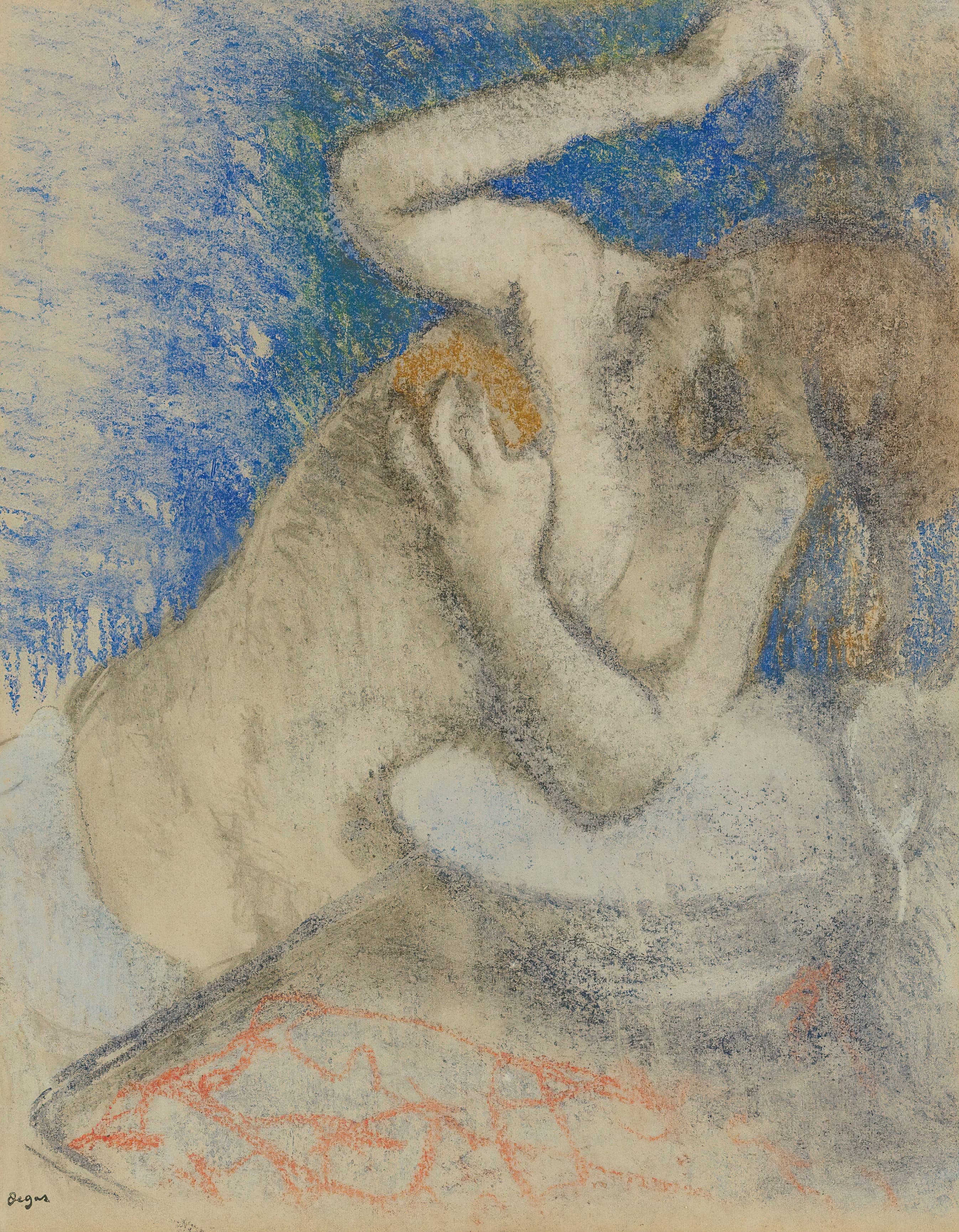 《女人在她的厕所》（Woman At Her Toilet）｜埃德加·德加 Edgar Degas｜约 1892