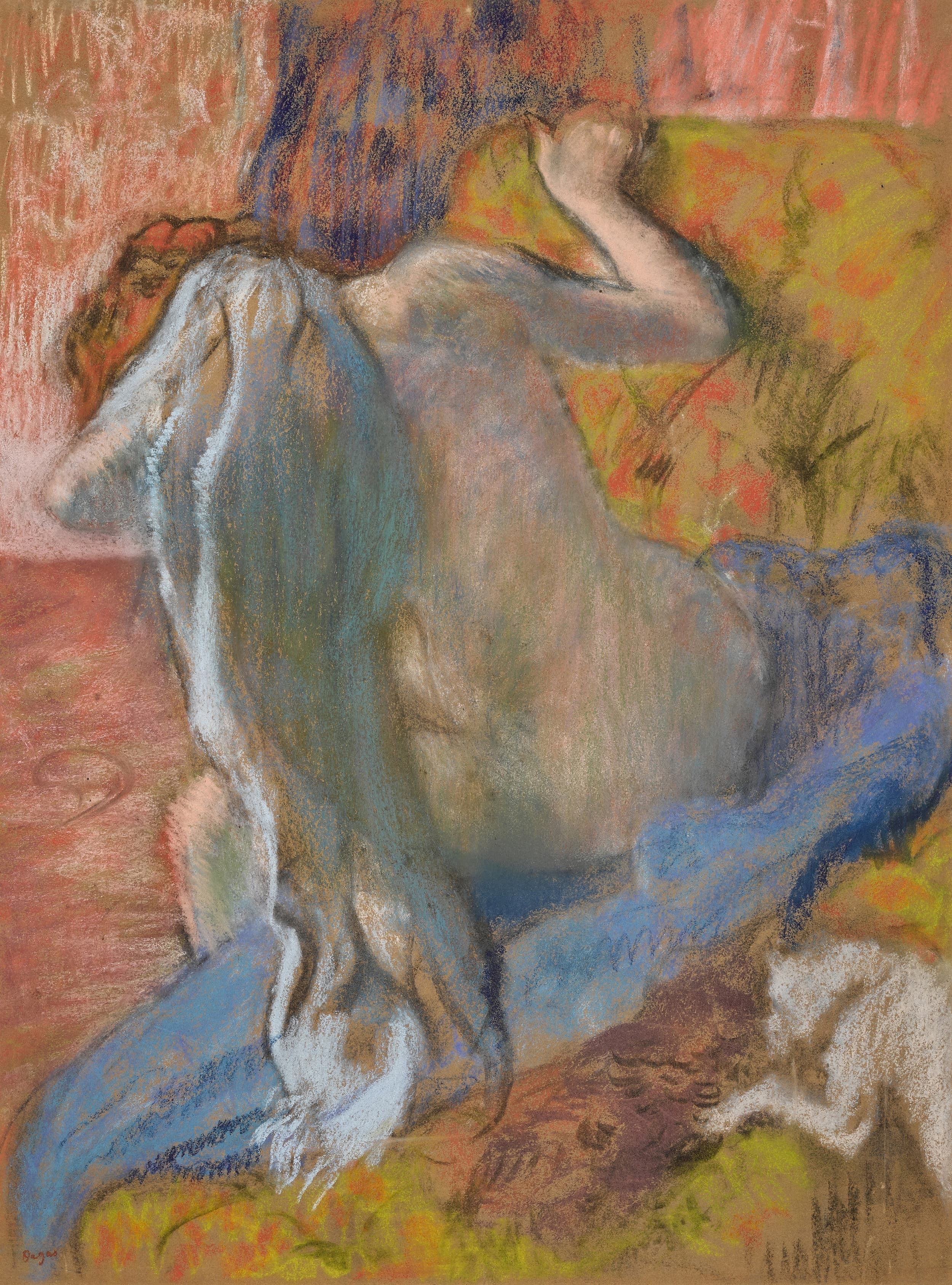 《女人在她的厕所》（Woman at her toilet）｜埃德加·德加 Edgar Degas｜1894