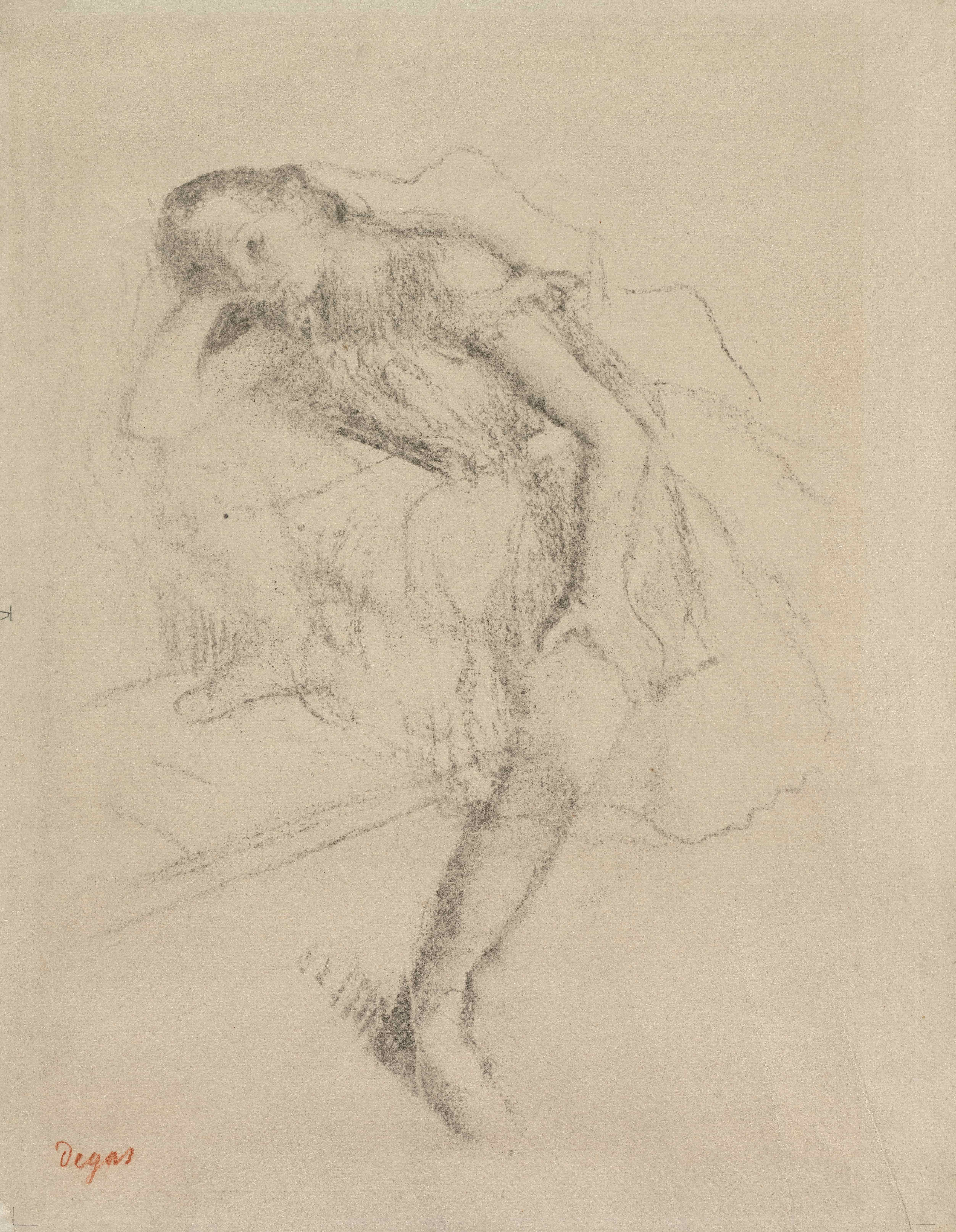《休息中的舞者》（Dancer at Rest）｜埃德加·德加 Edgar Degas｜约. 1895