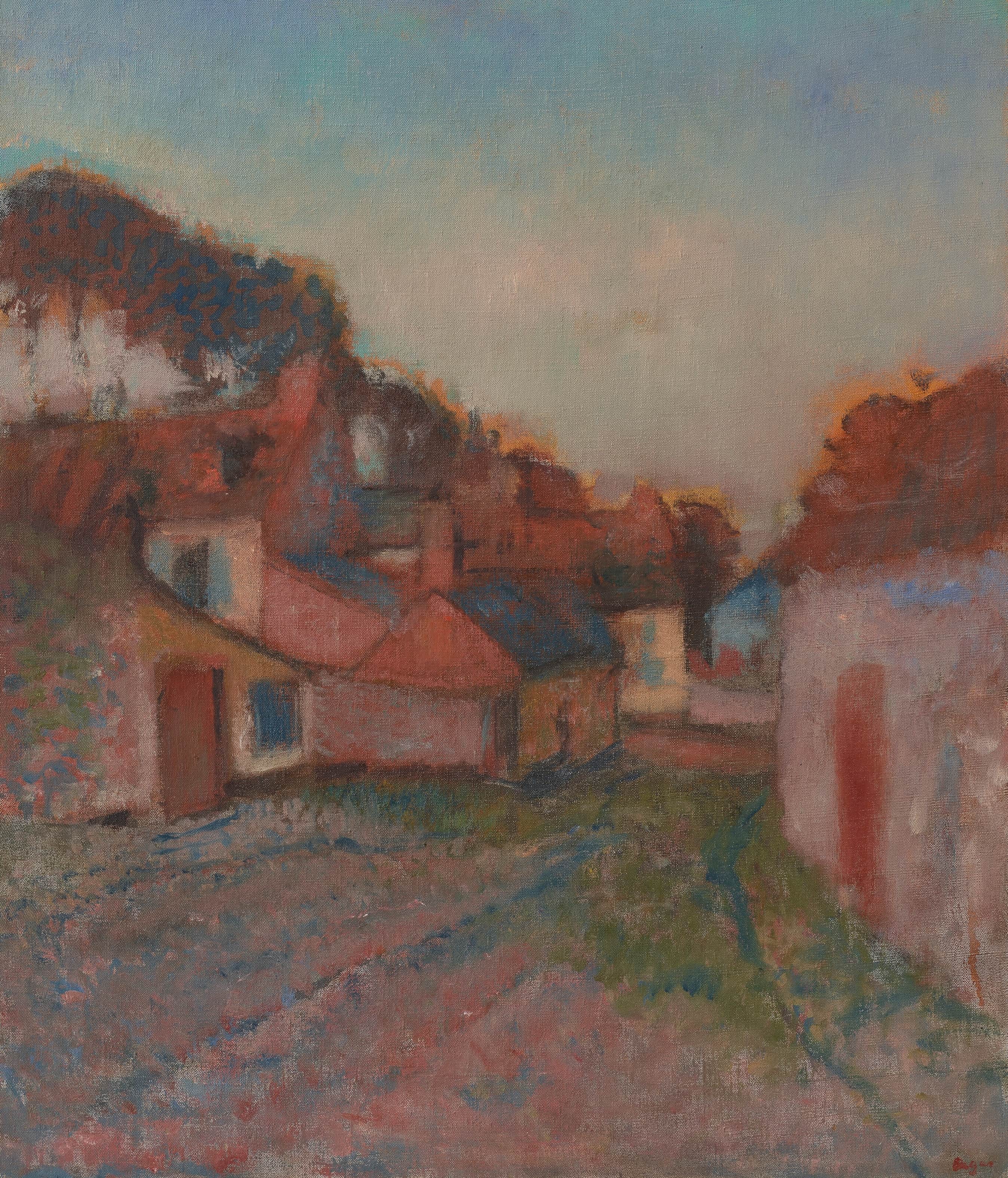 《村街》（Village street）｜埃德加·德加 Edgar Degas｜约 1895–1898