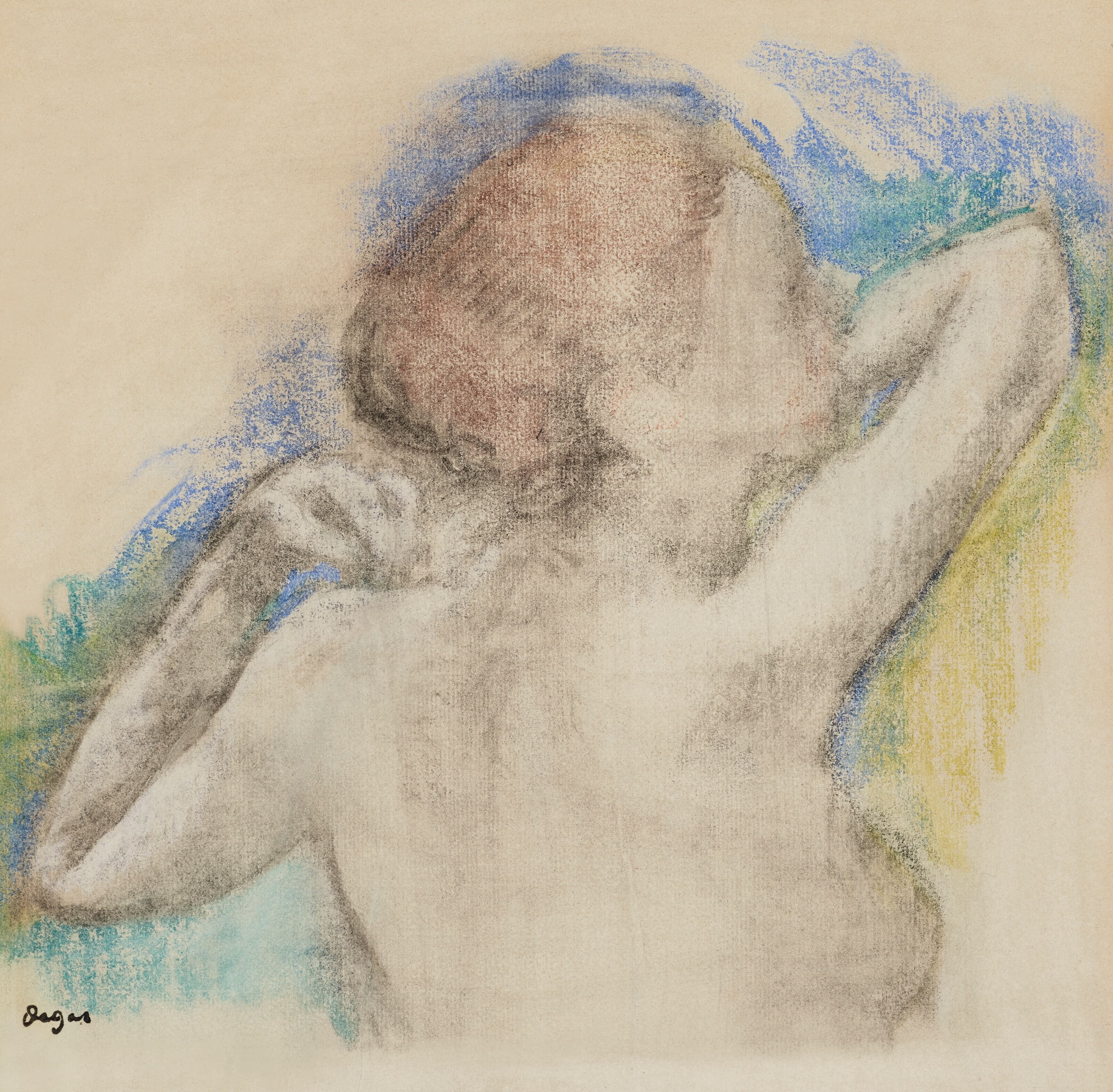 《女人的半身像》（Bust of woman）｜埃德加·德加 Edgar Degas｜约 1896–1899