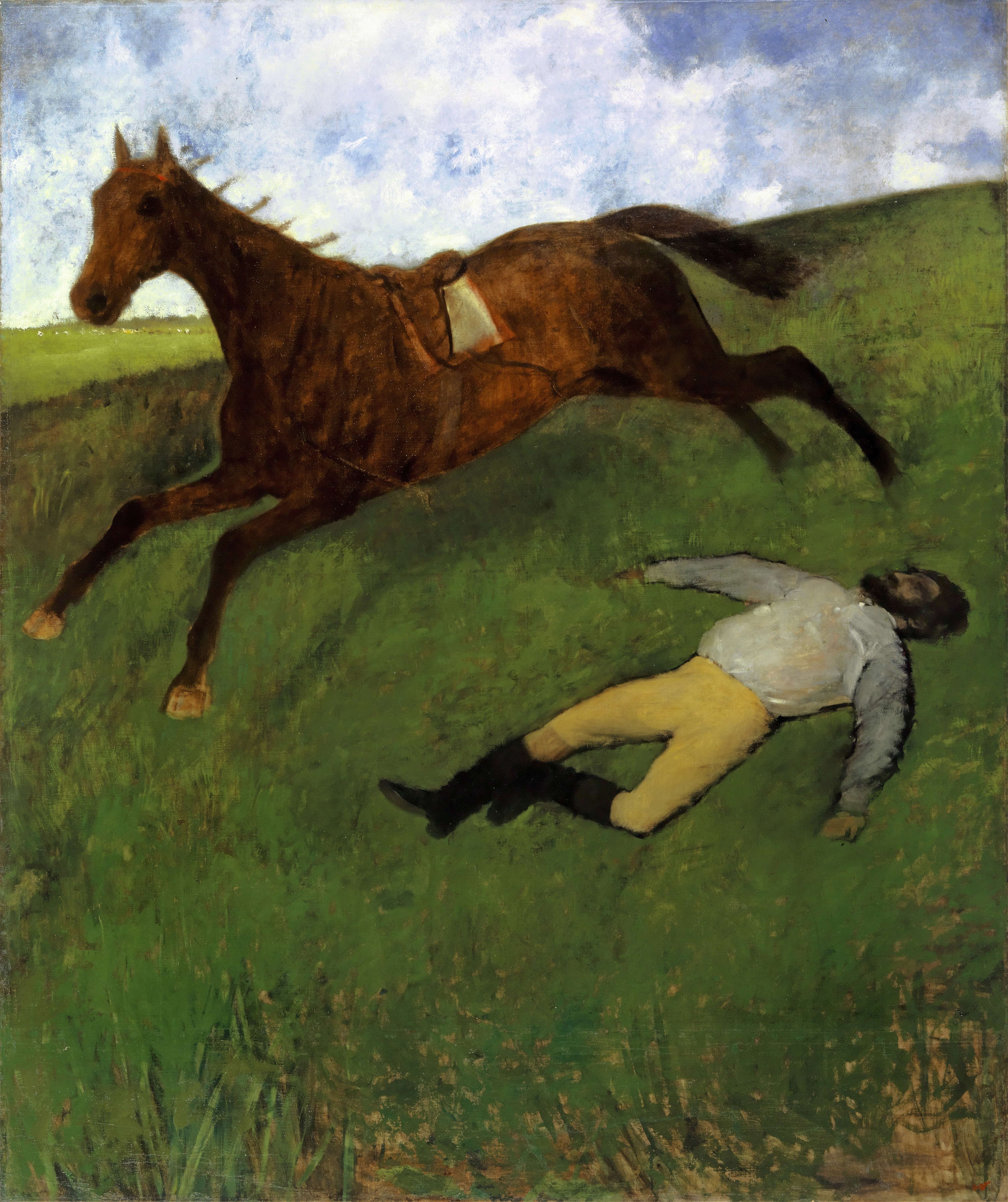 《受伤骑师》（Injured Jockey）｜埃德加·德加 Edgar Degas｜1896
