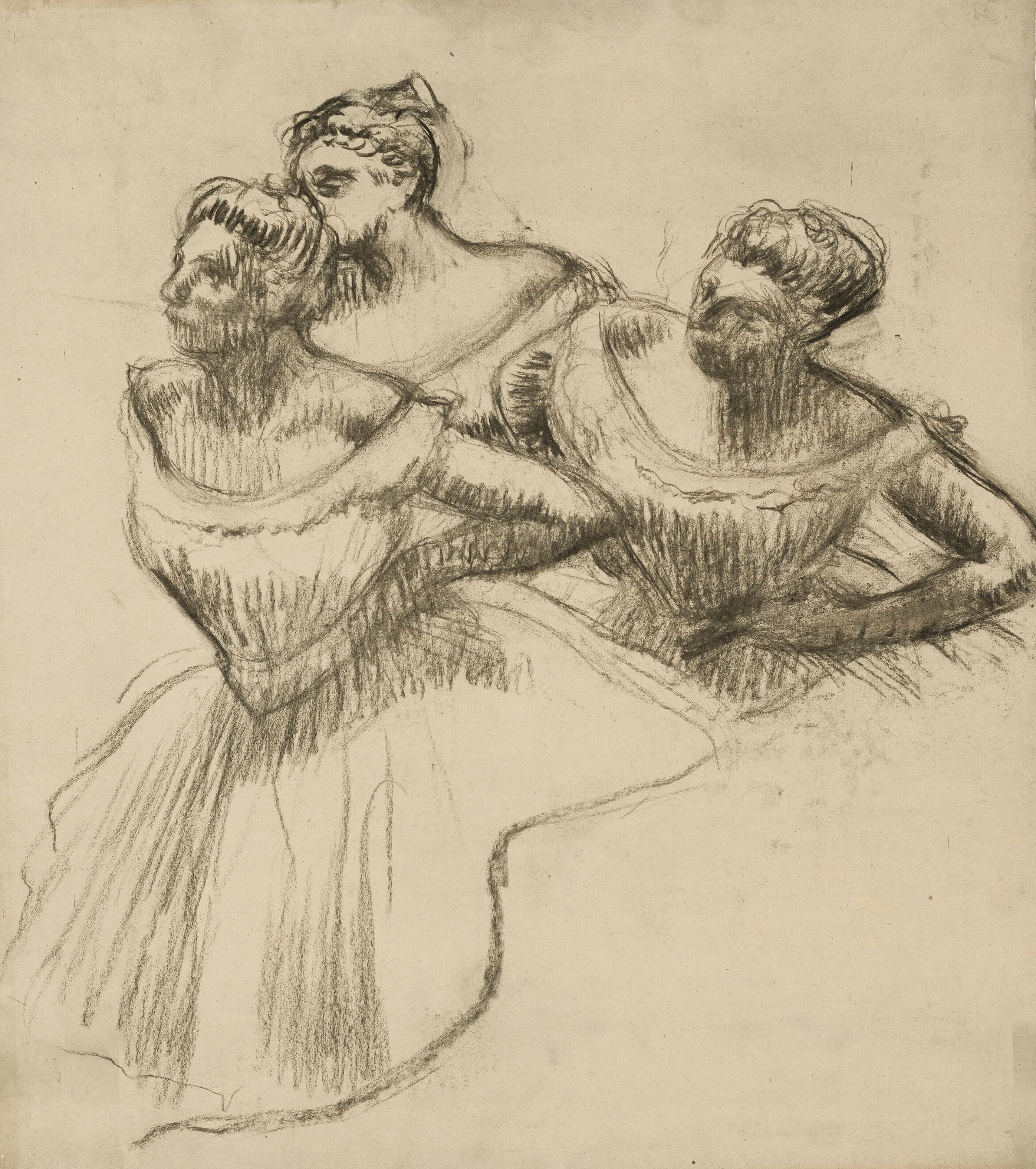 《三个舞者》（Three dancers）｜埃德加·德加 Edgar Degas｜1895/1900