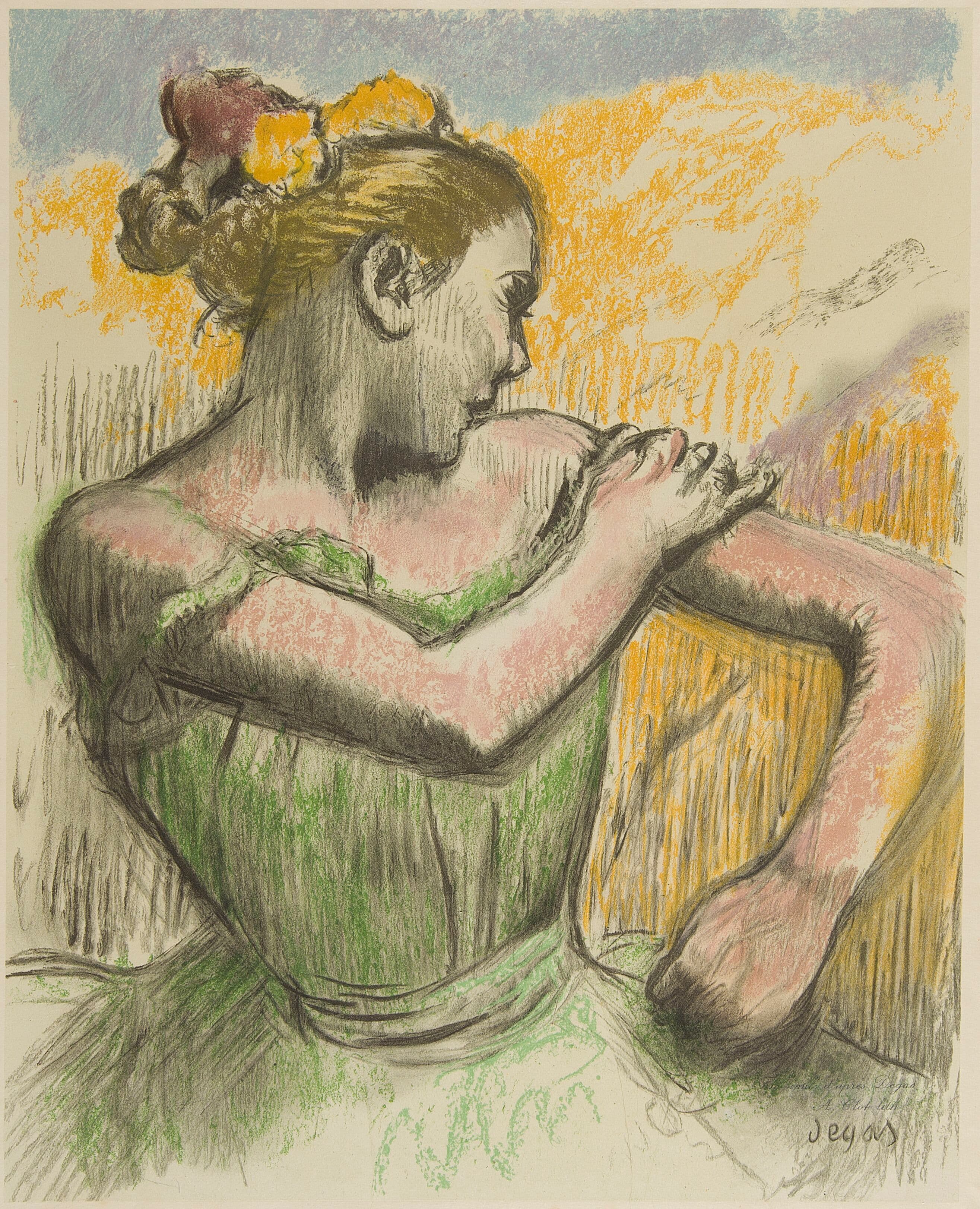 《舞者》（Dancer）｜埃德加·德加 Edgar Degas｜1899