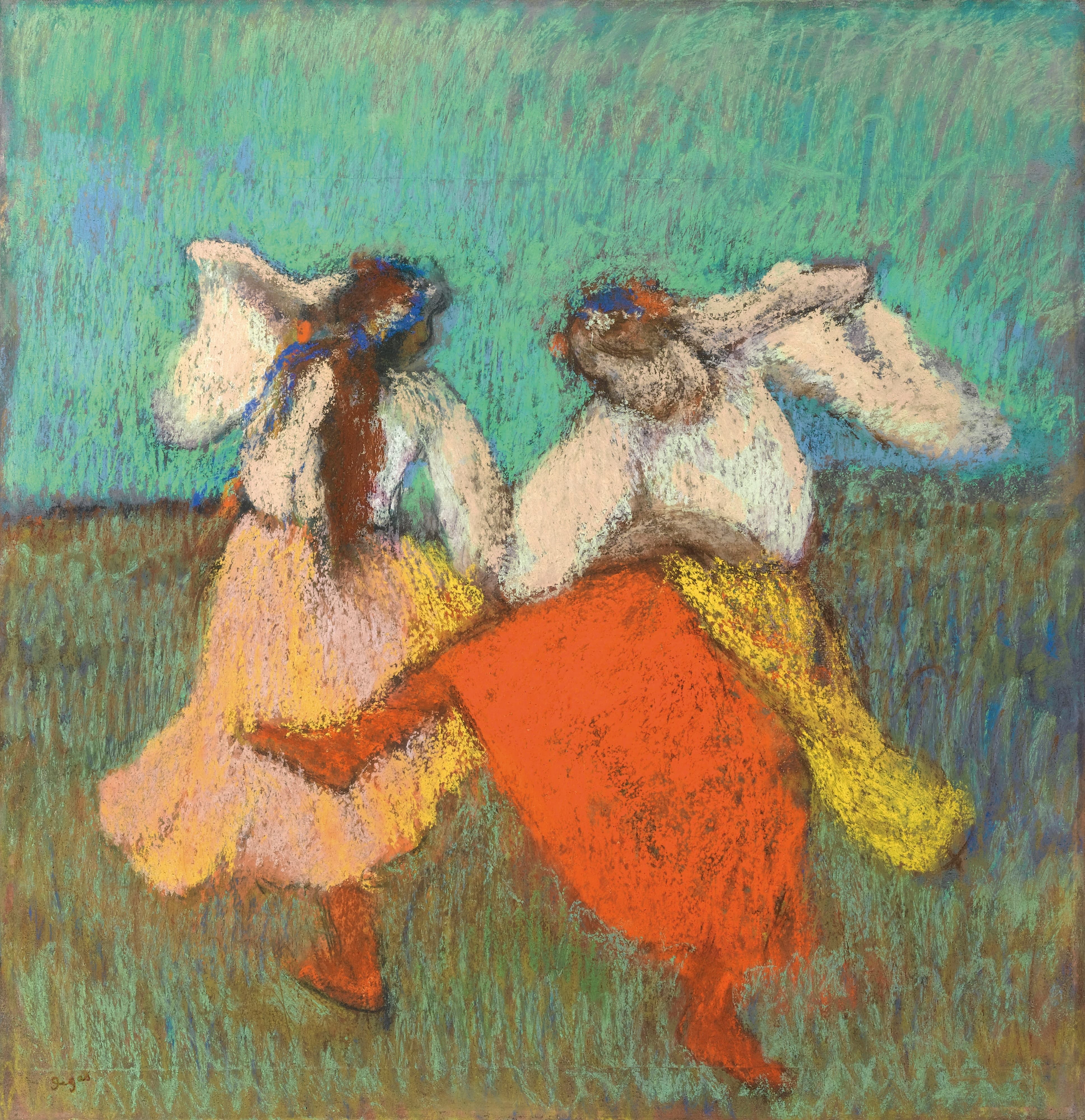 《俄罗斯舞者》（Russian dancers）｜埃德加·德加 Edgar Degas｜1899