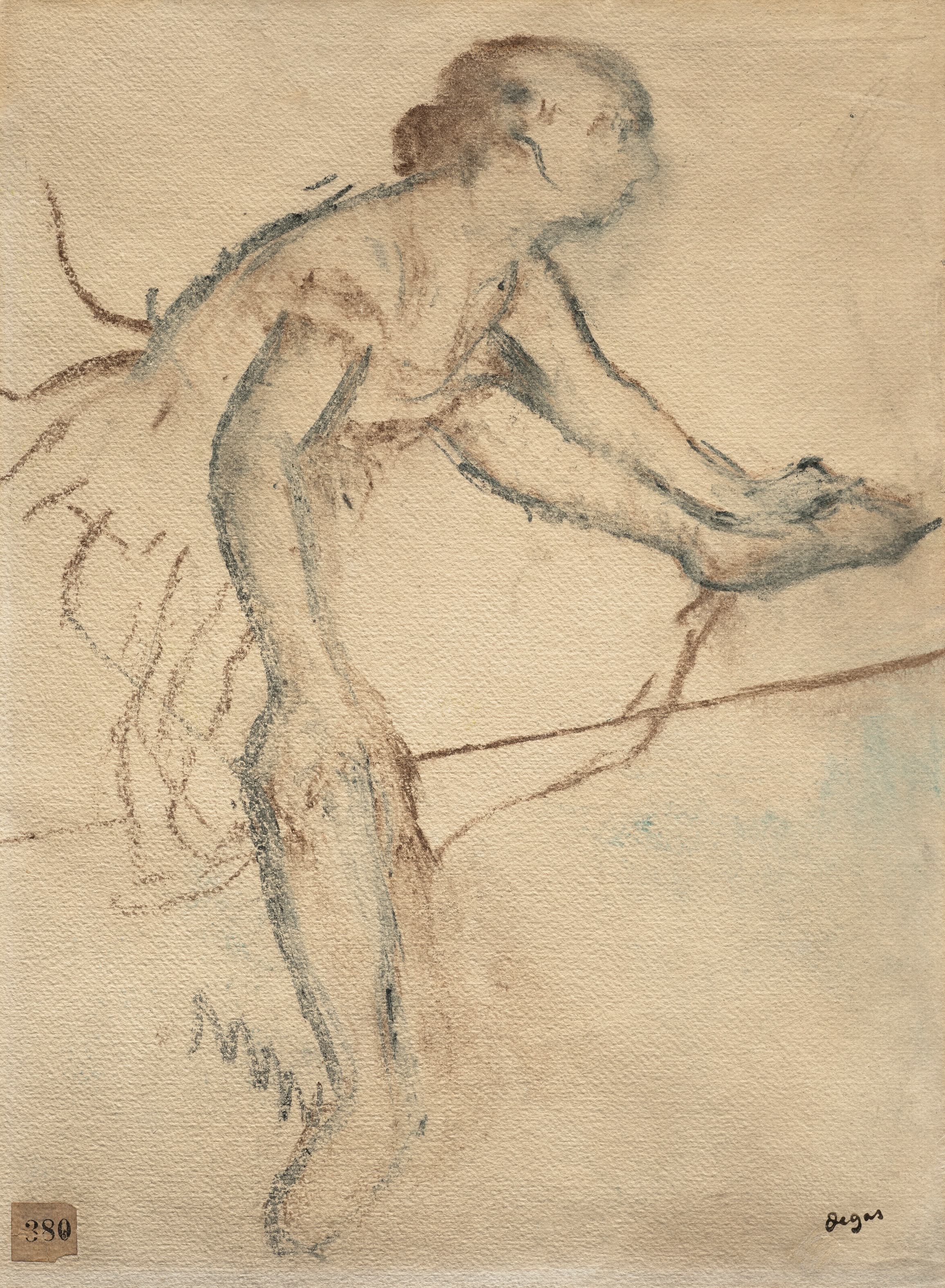 《坐着的舞者》（Seated dancer）｜埃德加·德加 Edgar Degas｜1899