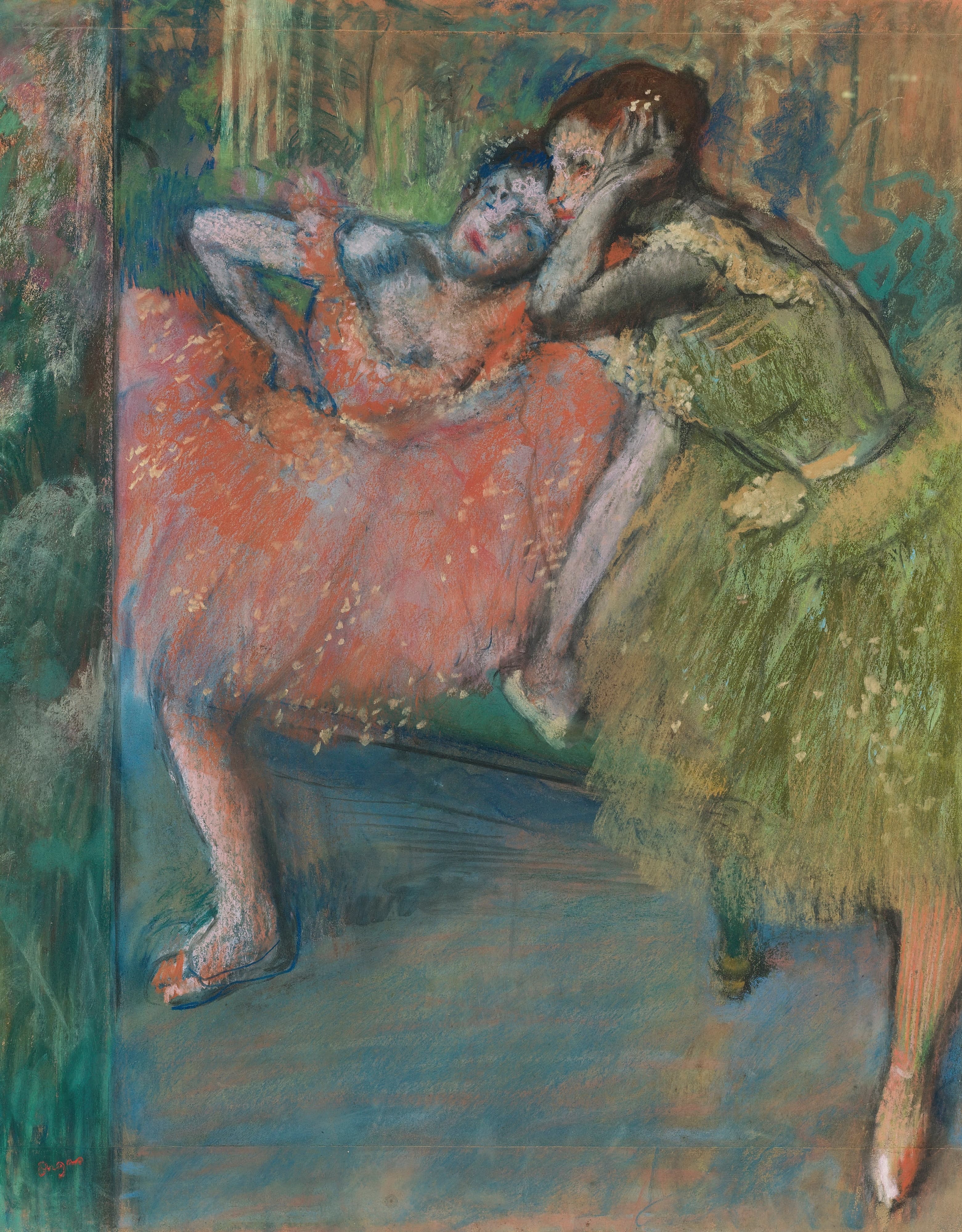 《房子里的舞者》（Dancers at the House）｜埃德加·德加 Edgar Degas｜约 1901