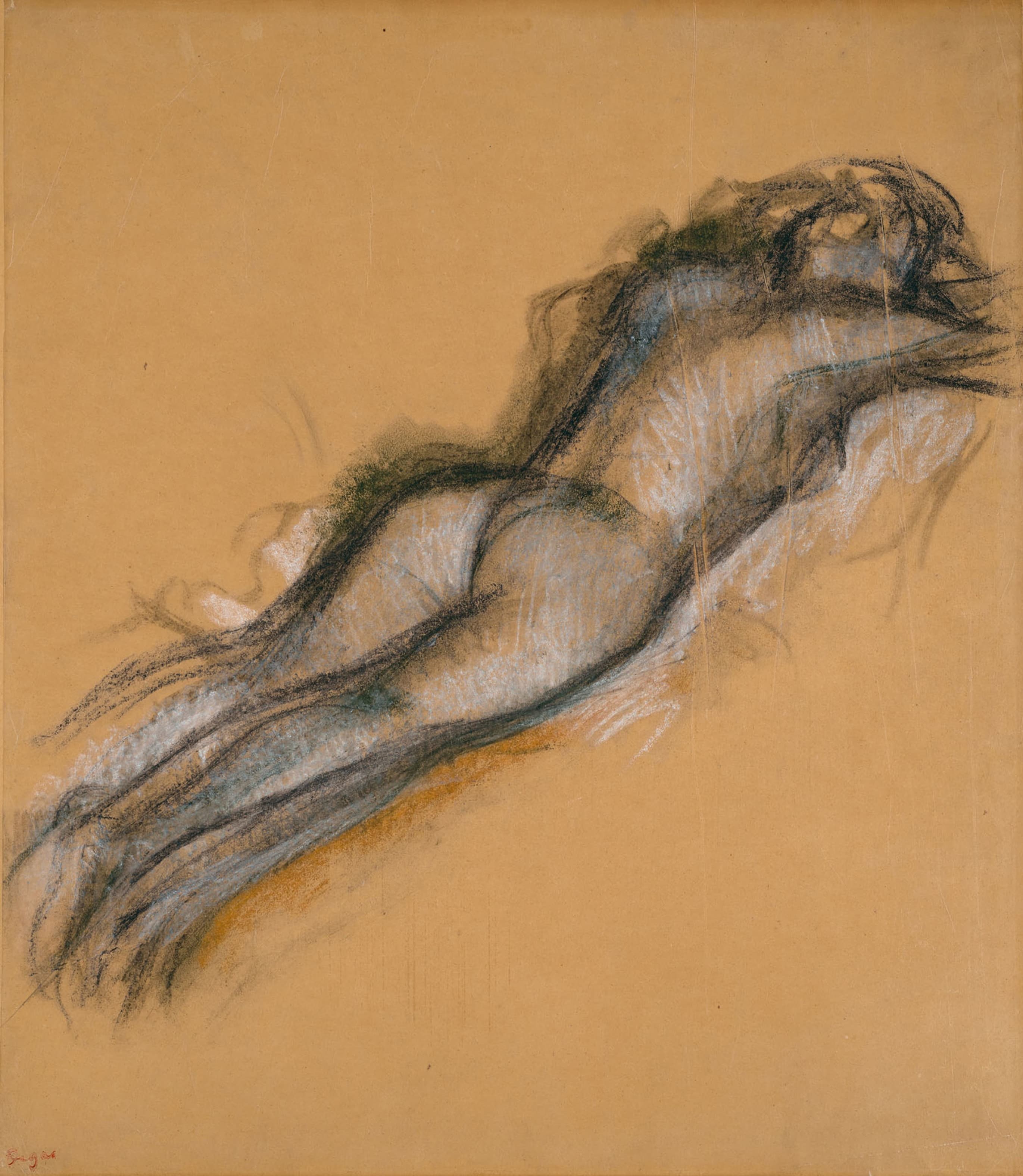 《躺着的裸体女人》（Naked woman lying down）｜埃德加·德加 Edgar Degas｜1901
