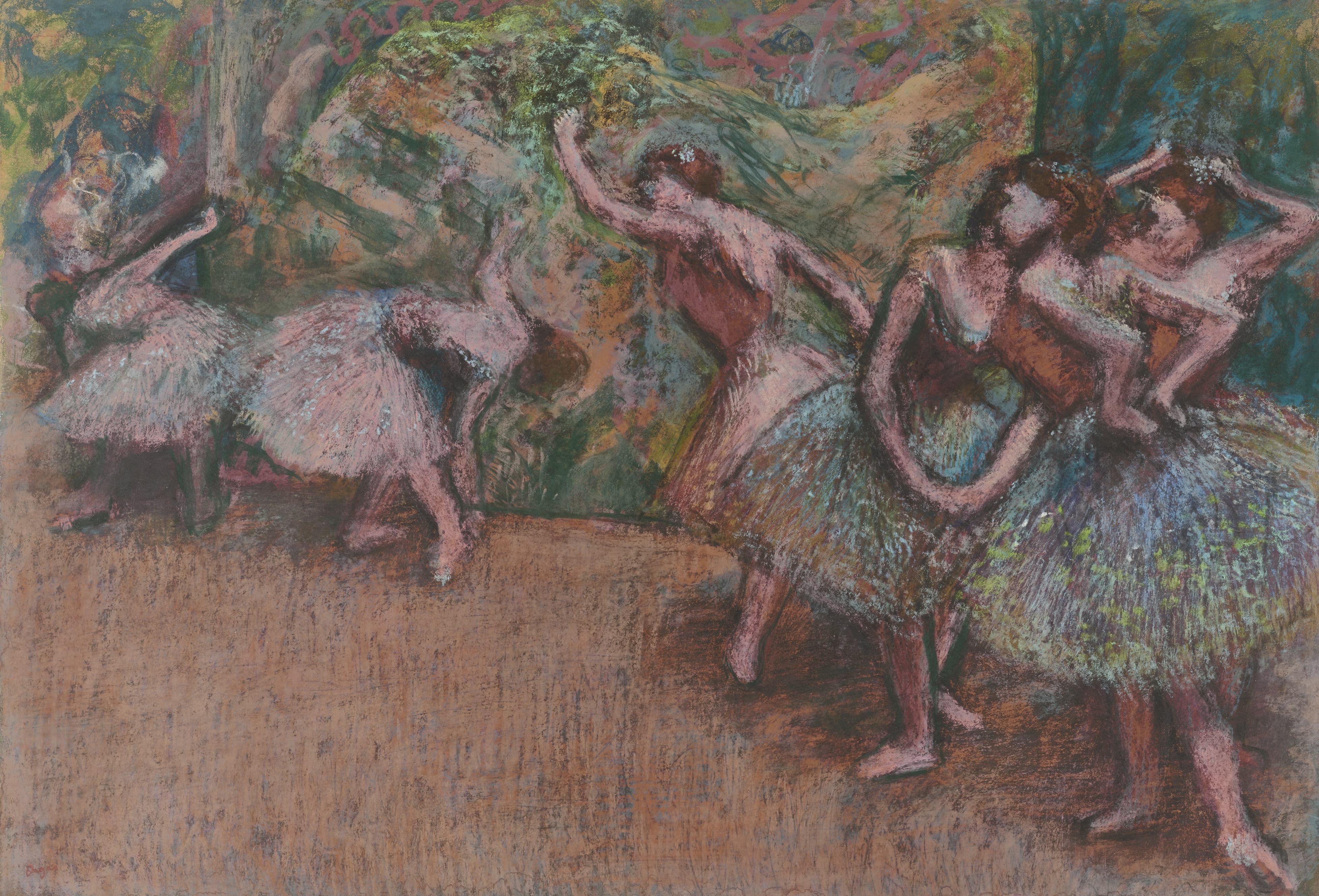 《芭蕾舞场景》（Ballet Scene）｜埃德加·德加 Edgar Degas｜约. 1907