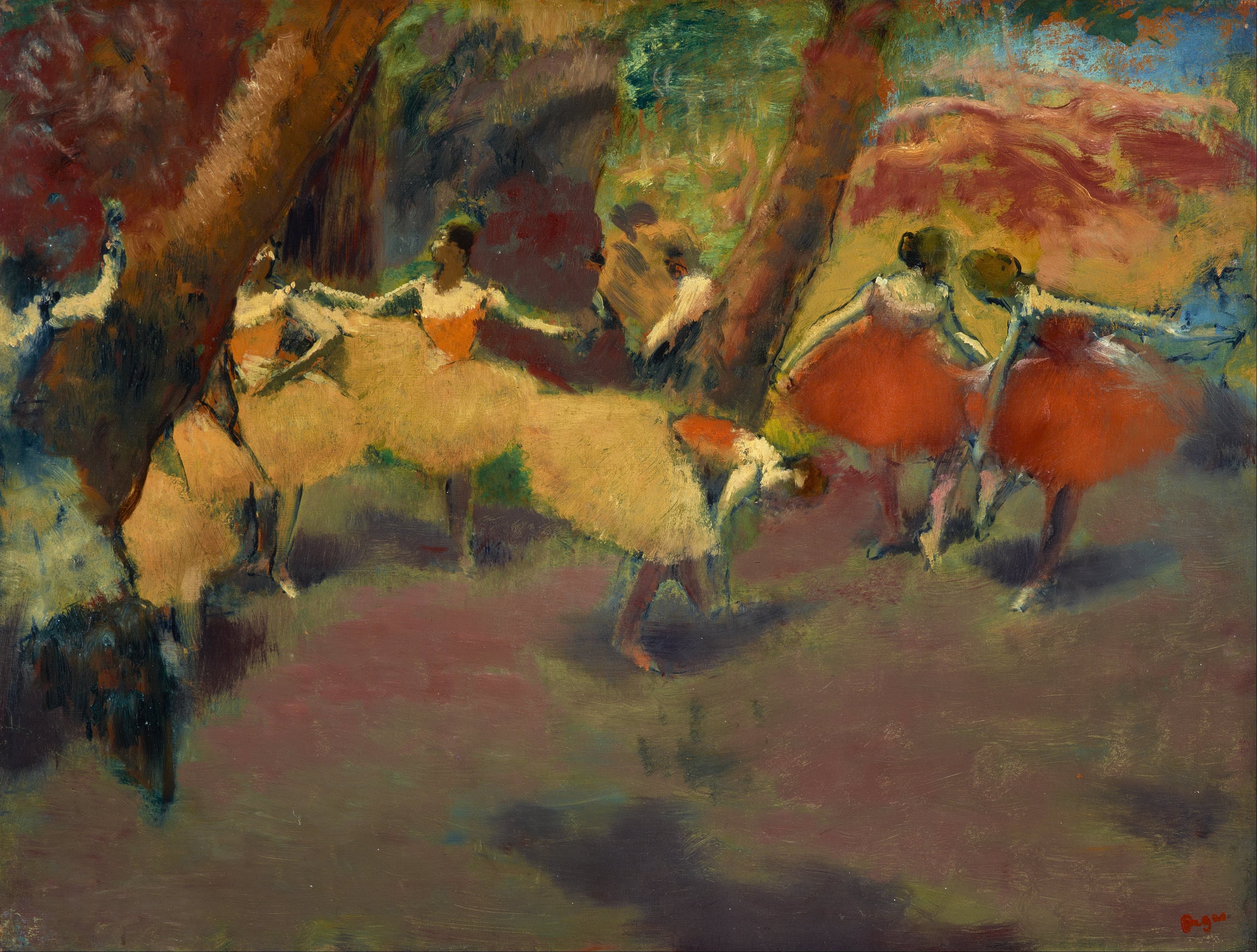 《演出前》（Before The Performance）｜埃德加·德加 Edgar Degas｜不明