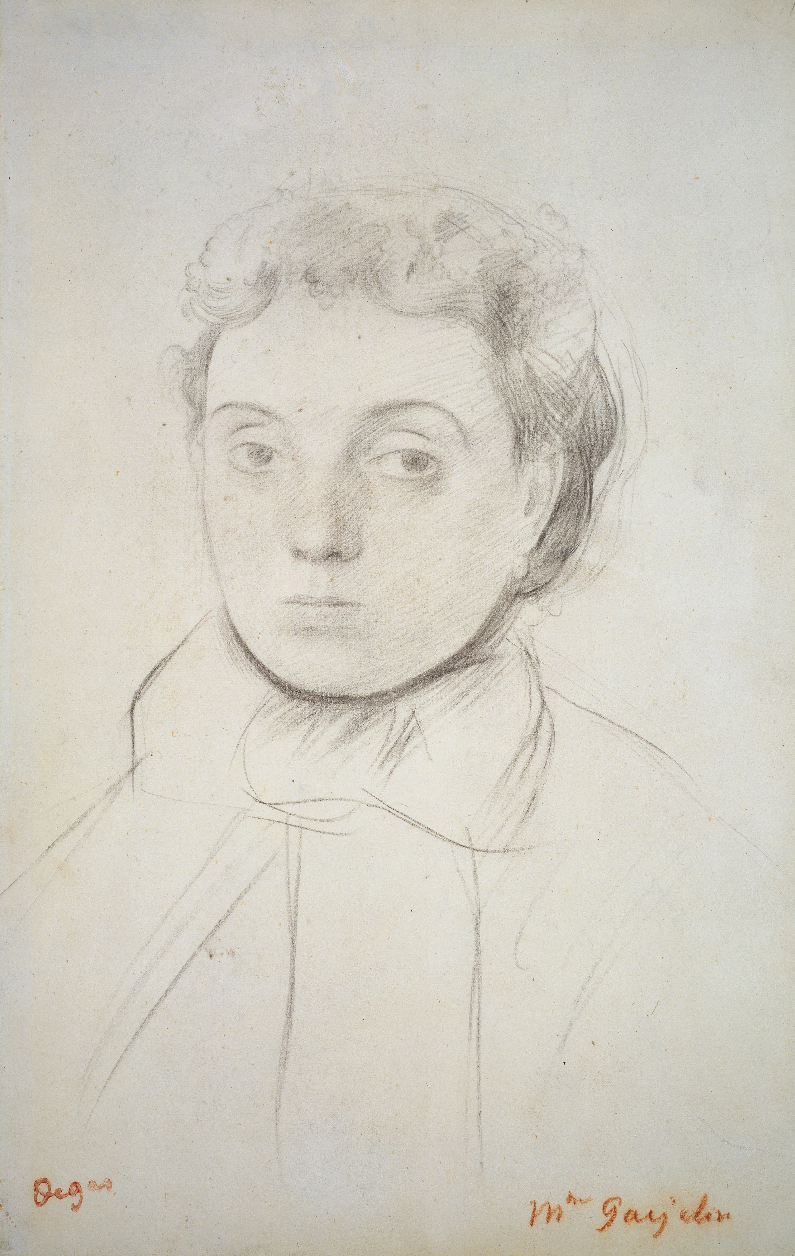 《比尔德尼斯·约瑟芬·高杰林》（Bildnis Joséphine Gaujelin）｜埃德加·德加 Edgar Degas｜不明