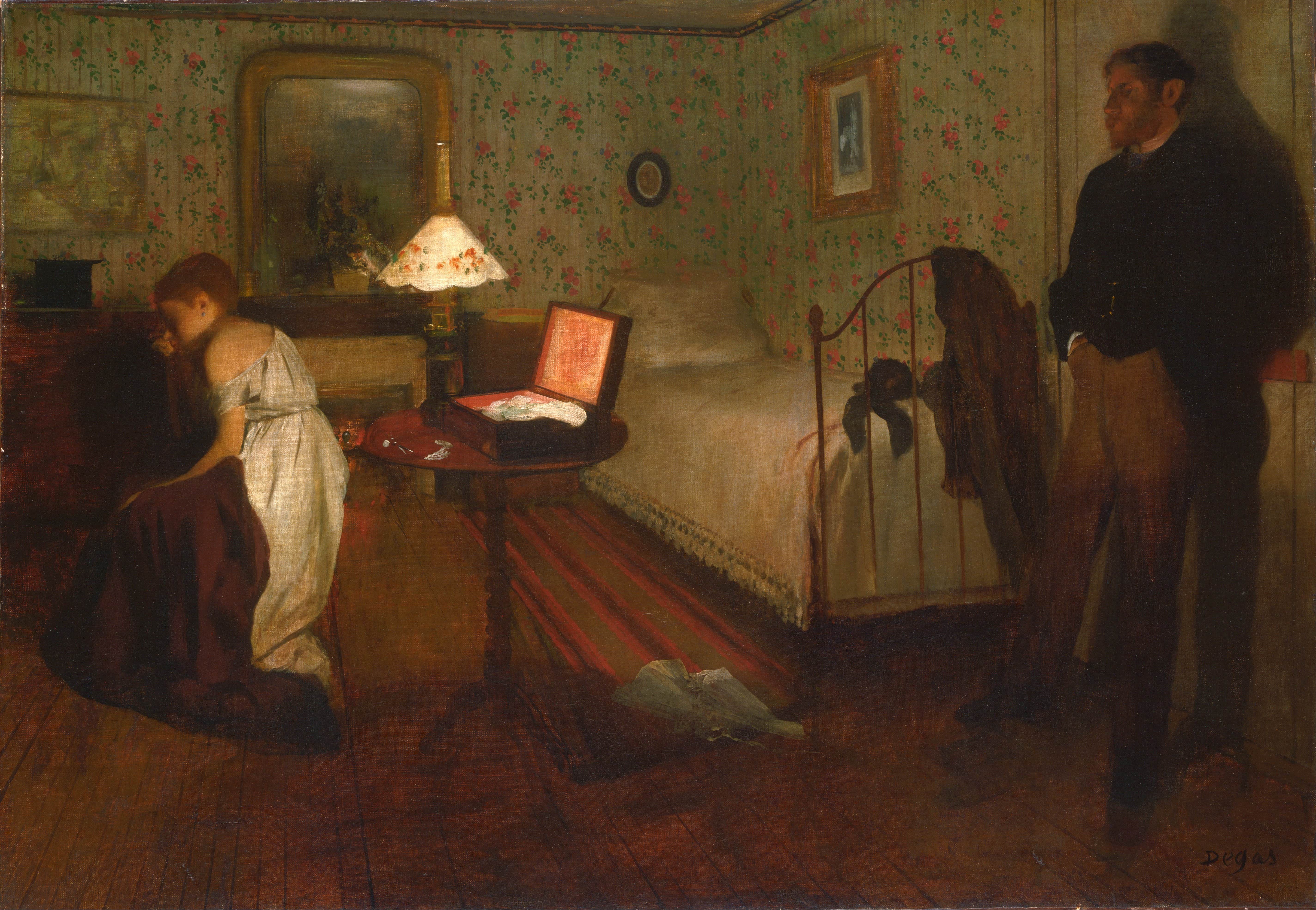 《室内》（Interior）｜埃德加·德加 Edgar Degas｜不明