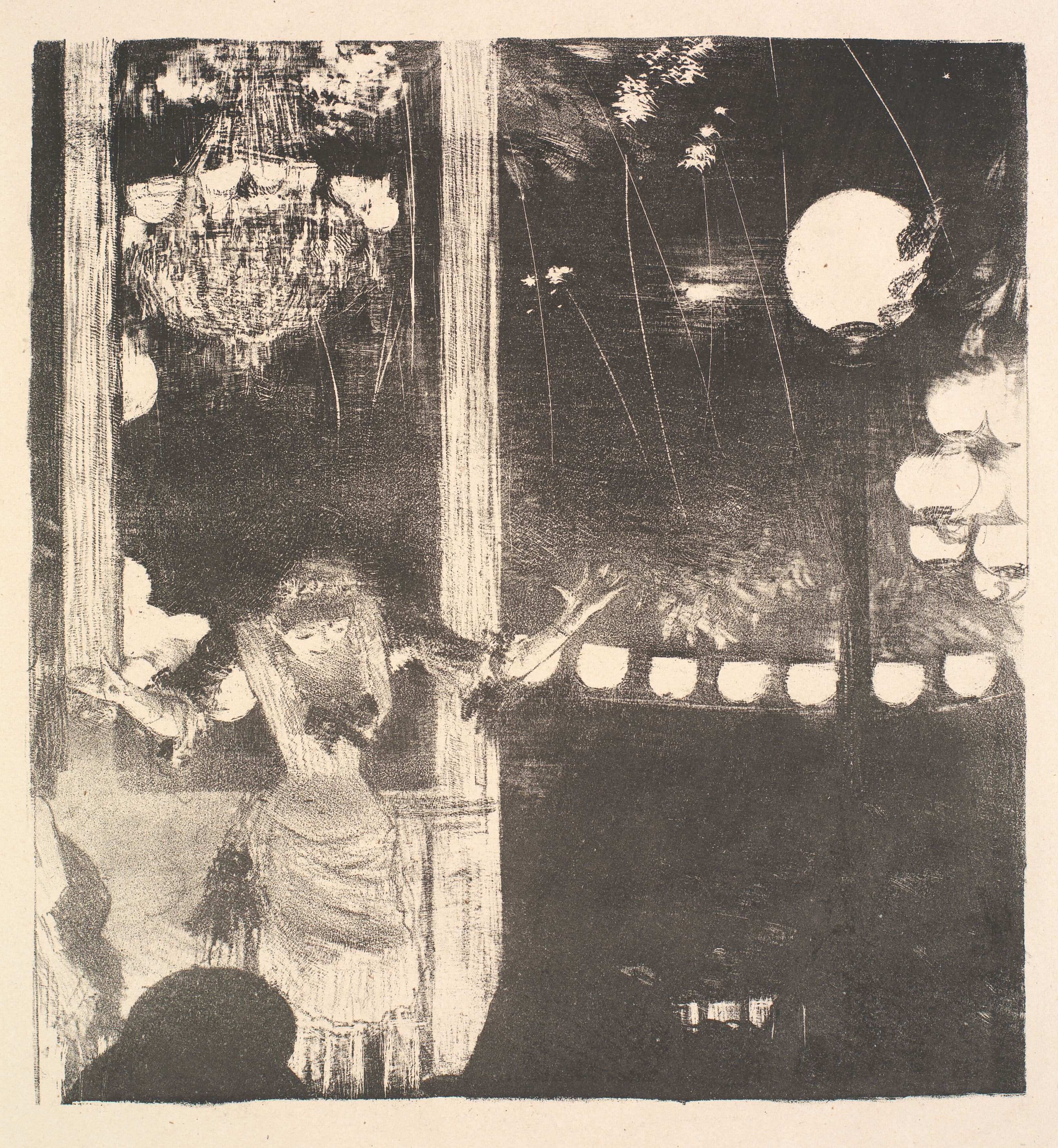 《大使贝卡女士》（Mademoiselle Bécat by Ambassadors）｜埃德加·德加 Edgar Degas｜不明