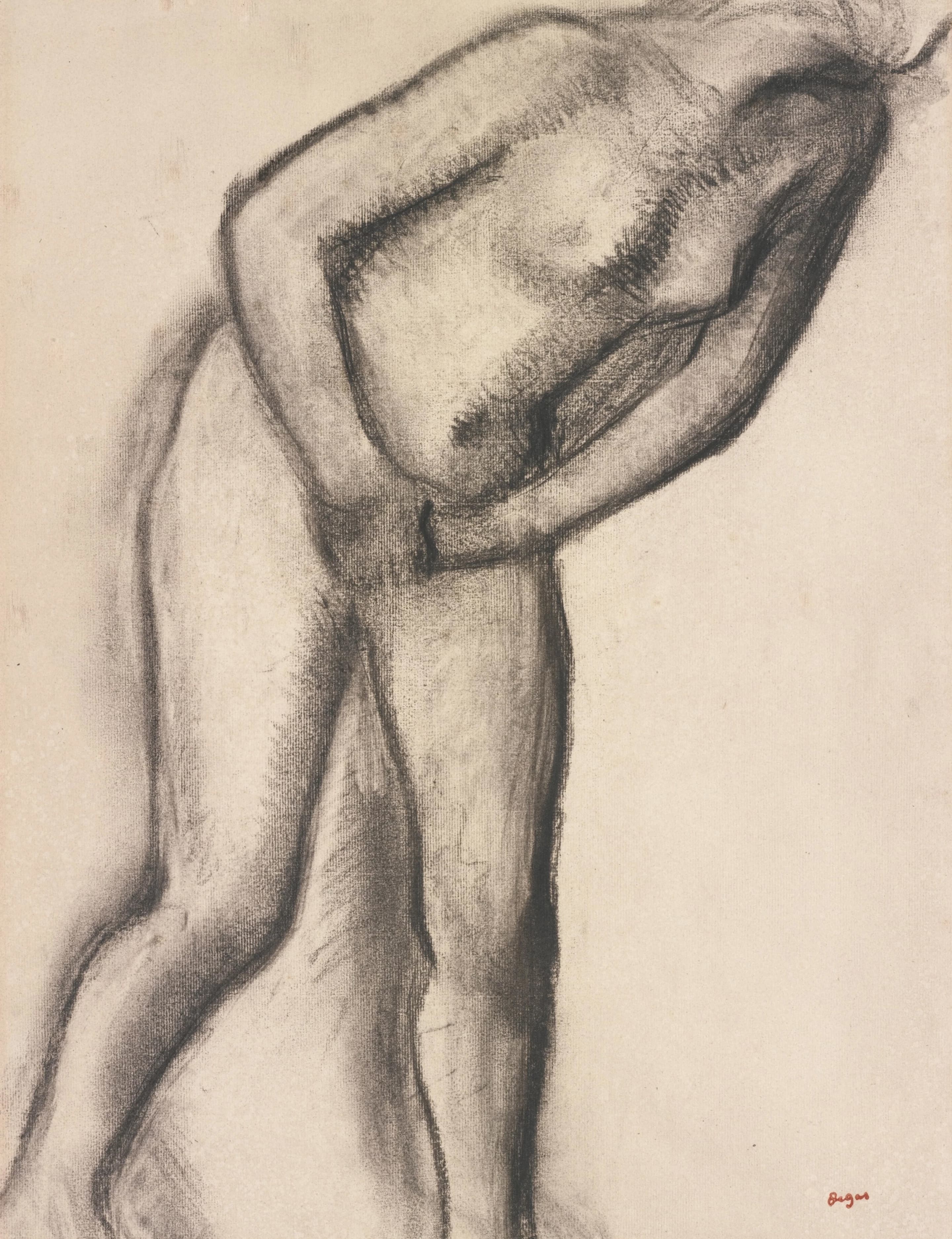 《裸体研究》（Nude study）｜埃德加·德加 Edgar Degas｜不明