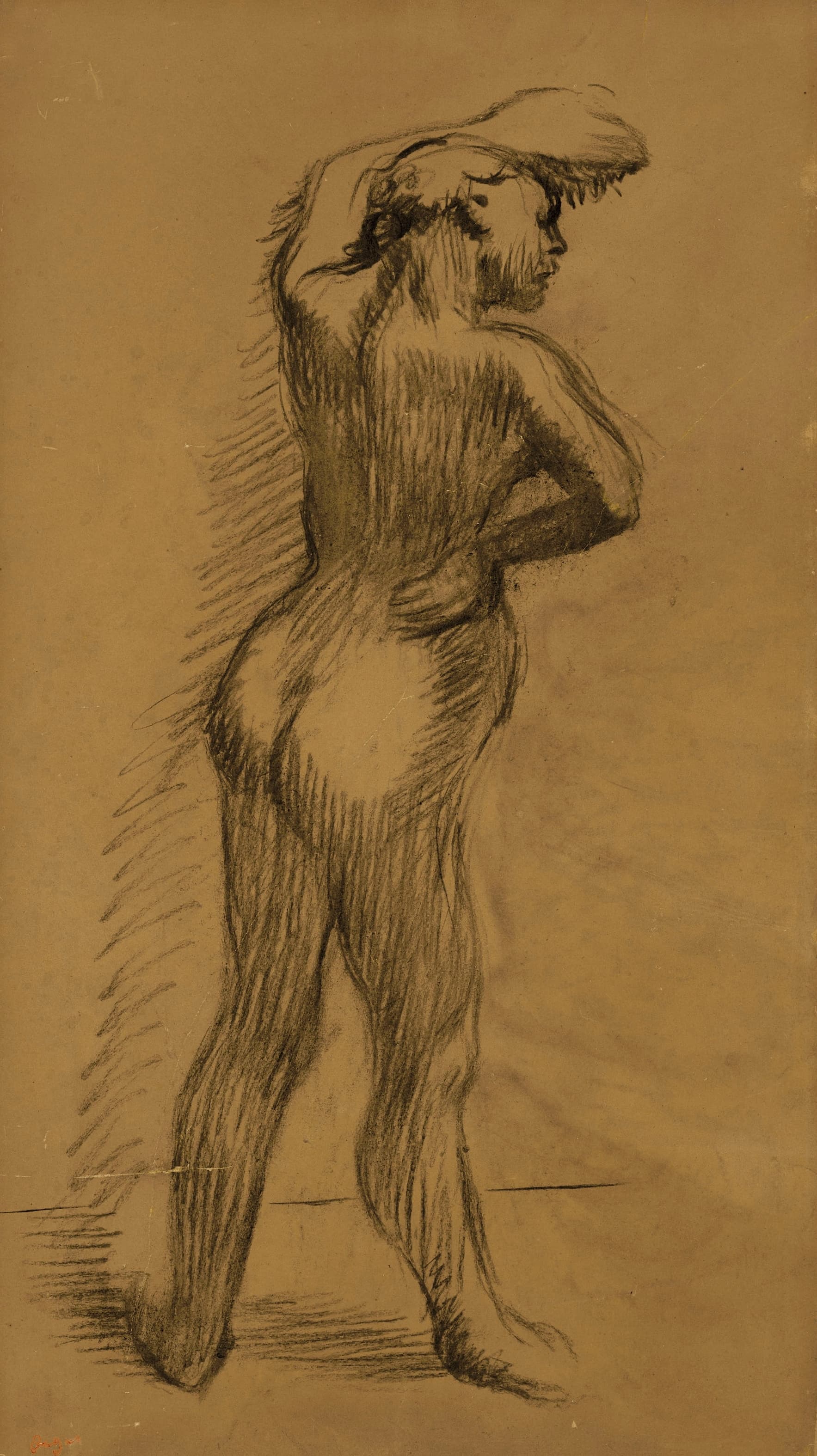 《裸体研究》（Nude study）｜埃德加·德加 Edgar Degas｜不明