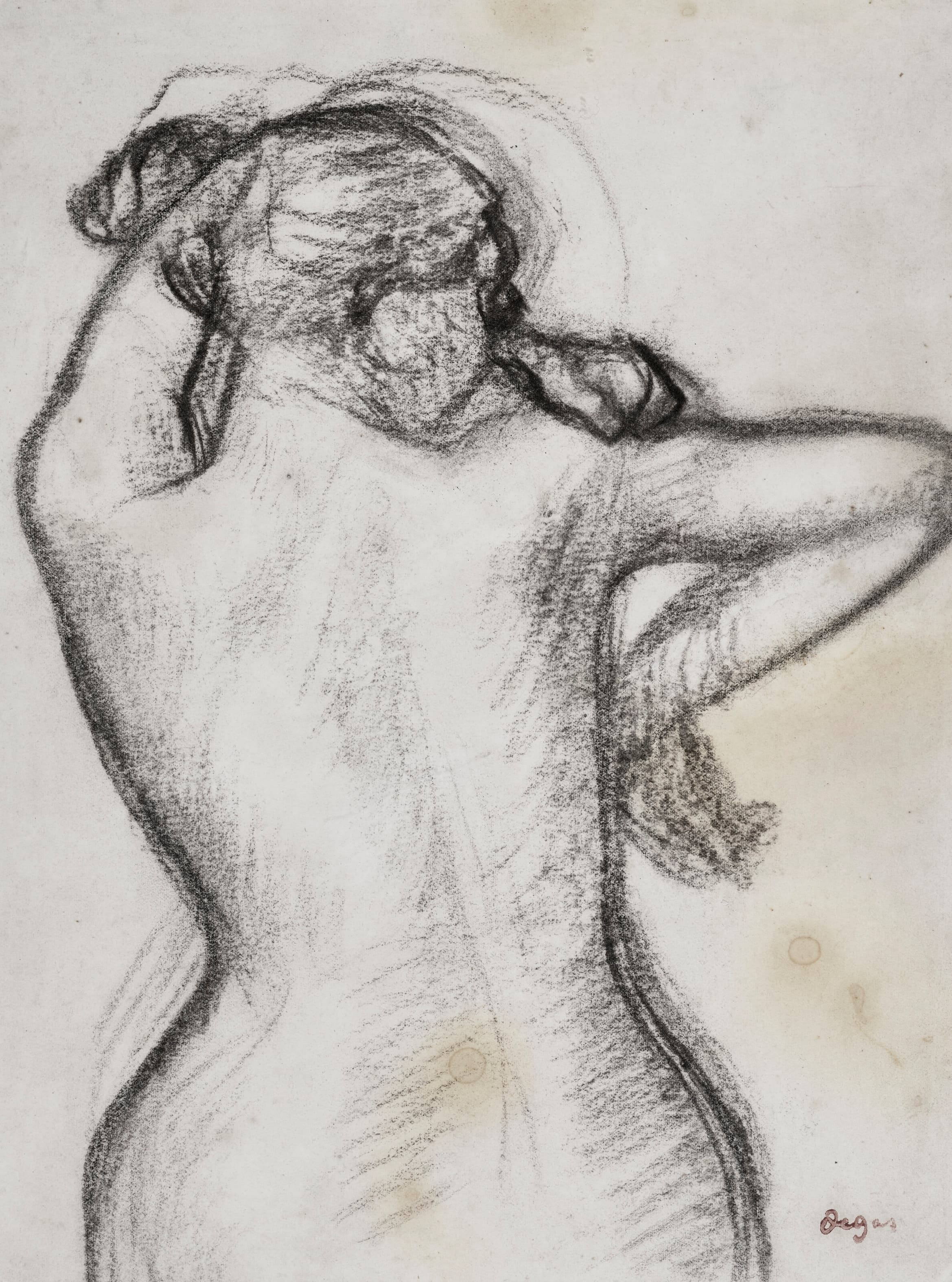《一个裸体女人的躯干》（Torso of a naked woman）｜埃德加·德加 Edgar Degas｜不明