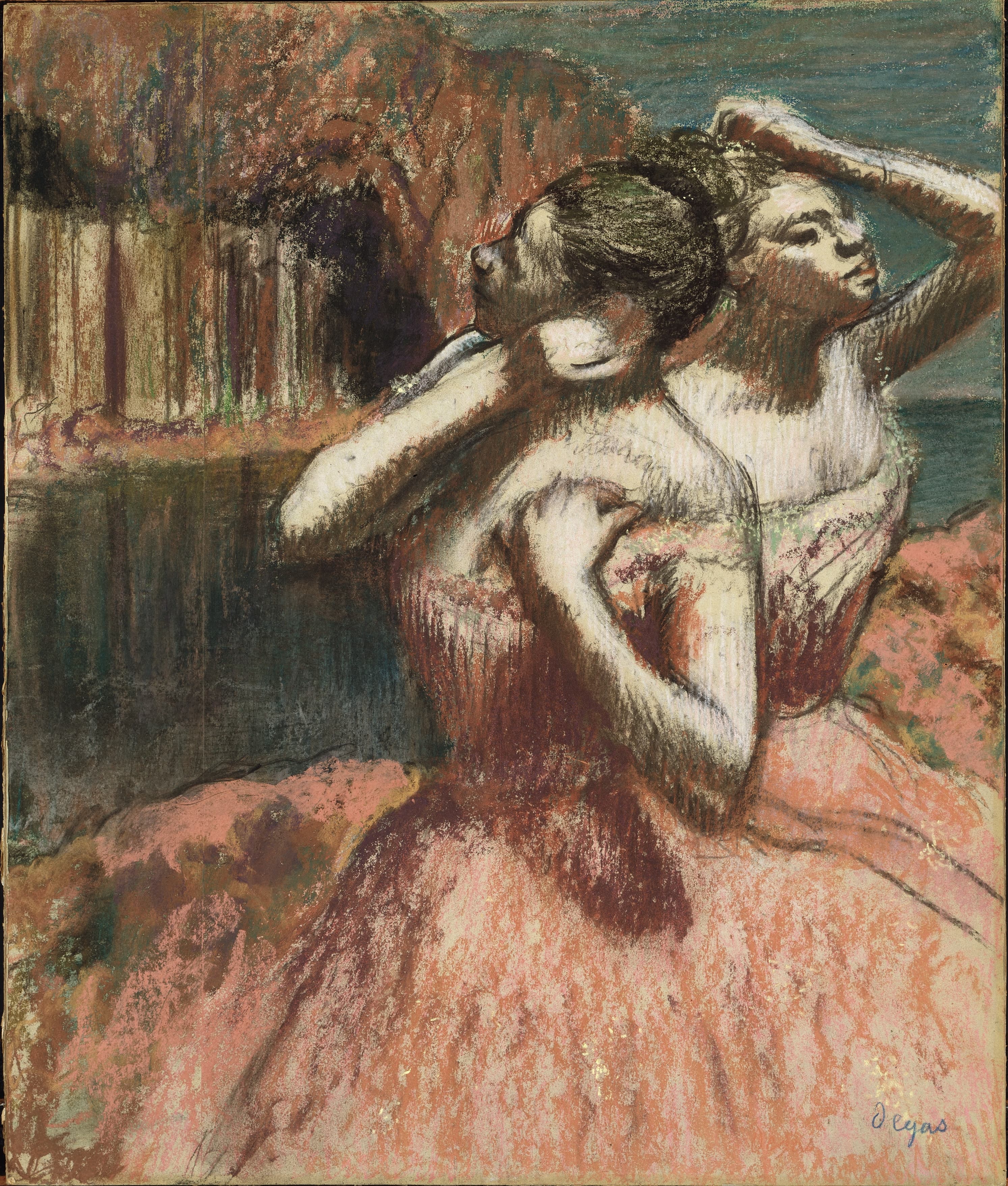 《两位舞者》（Two Dancers）｜埃德加·德加 Edgar Degas｜不明
