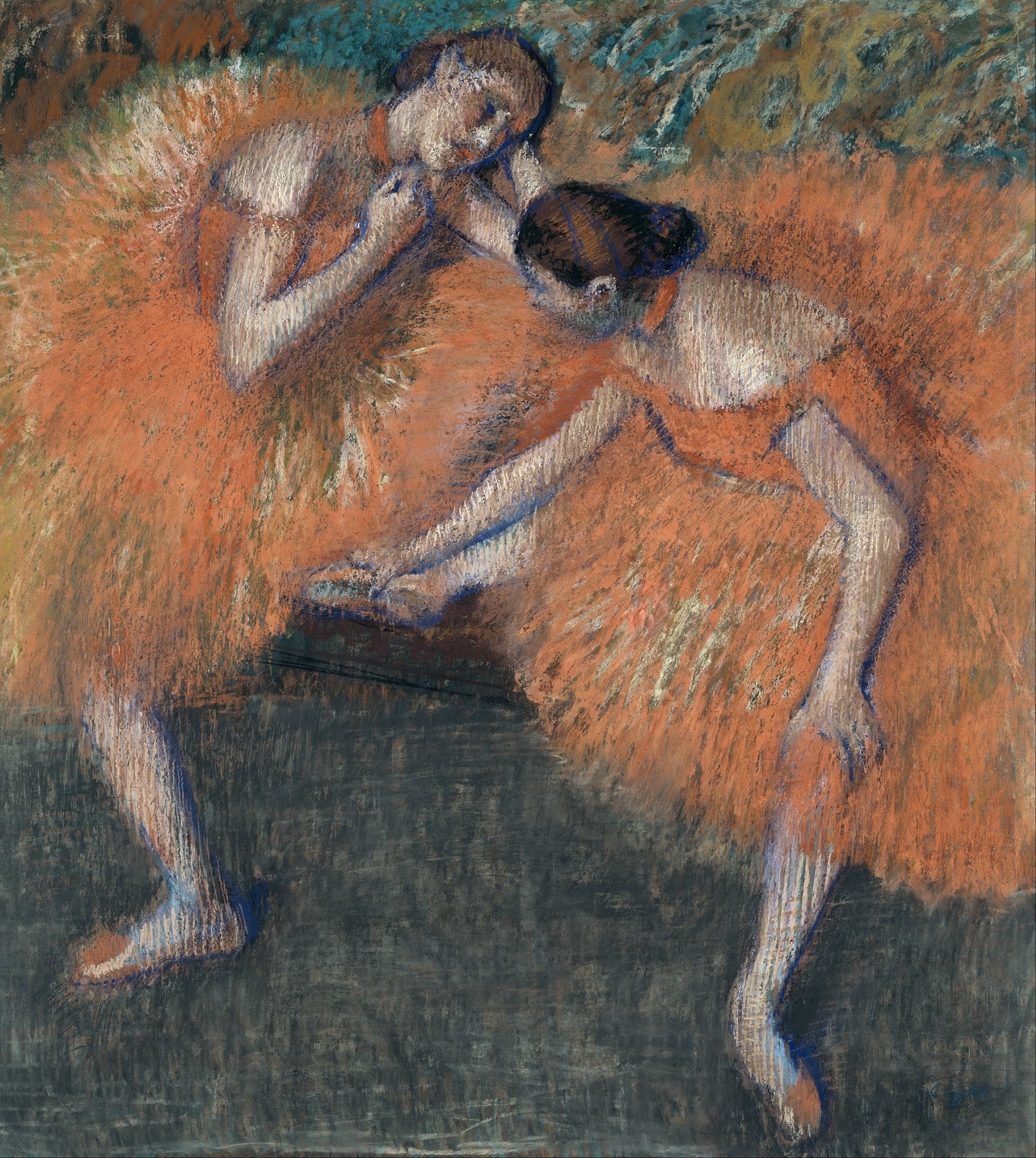 《两位舞者》（Two Dancers）｜埃德加·德加 Edgar Degas｜不明