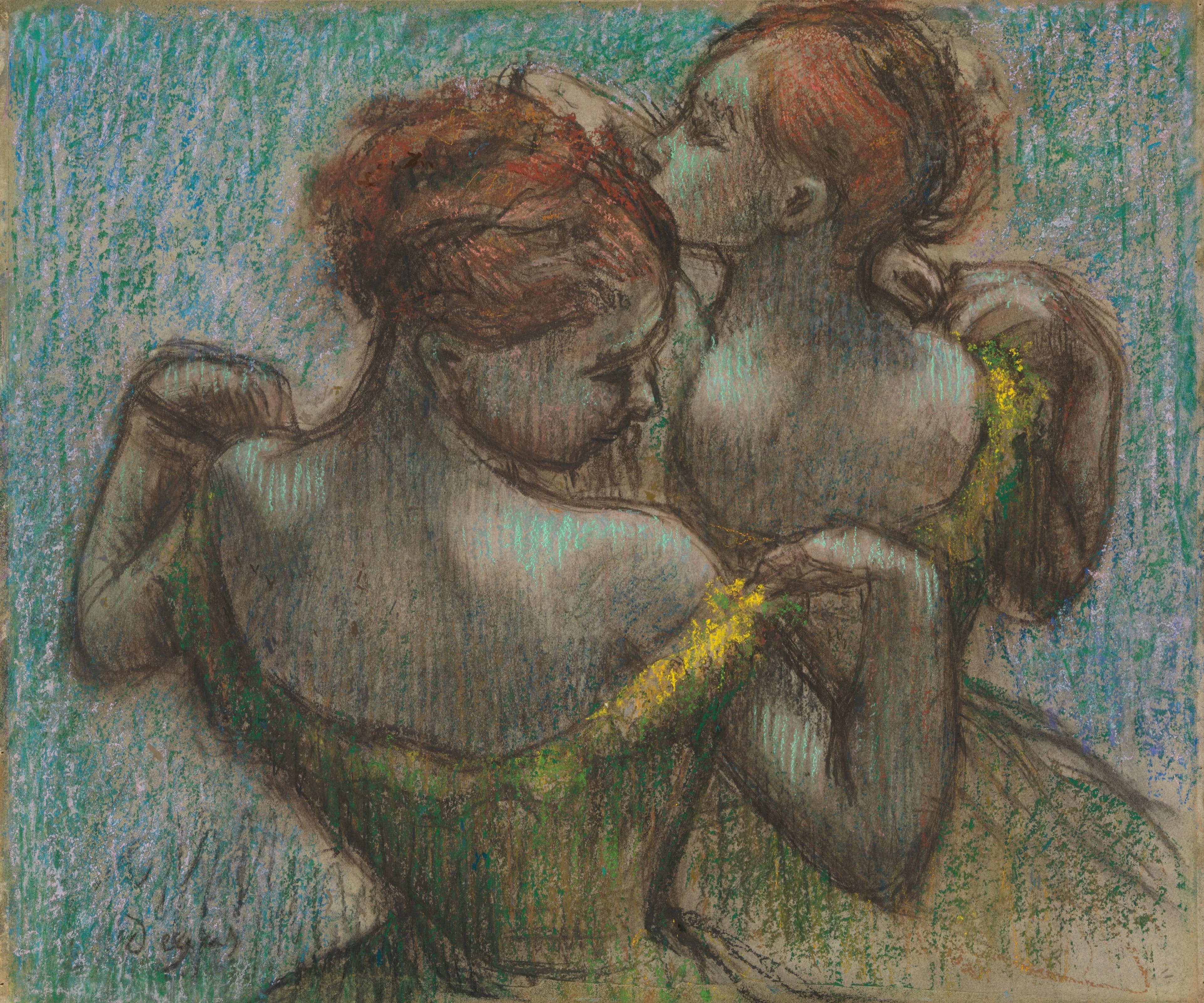 《两个舞者，半身》（Two Dancers, Half-length）｜埃德加·德加 Edgar Degas｜不明