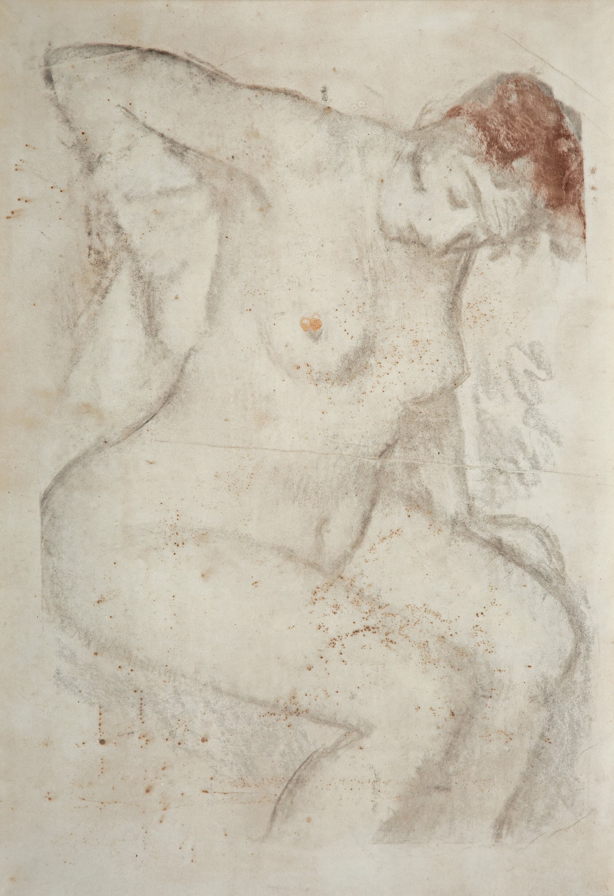《女人擦干自己》（Woman drying herself）｜埃德加·德加 Edgar Degas｜不明