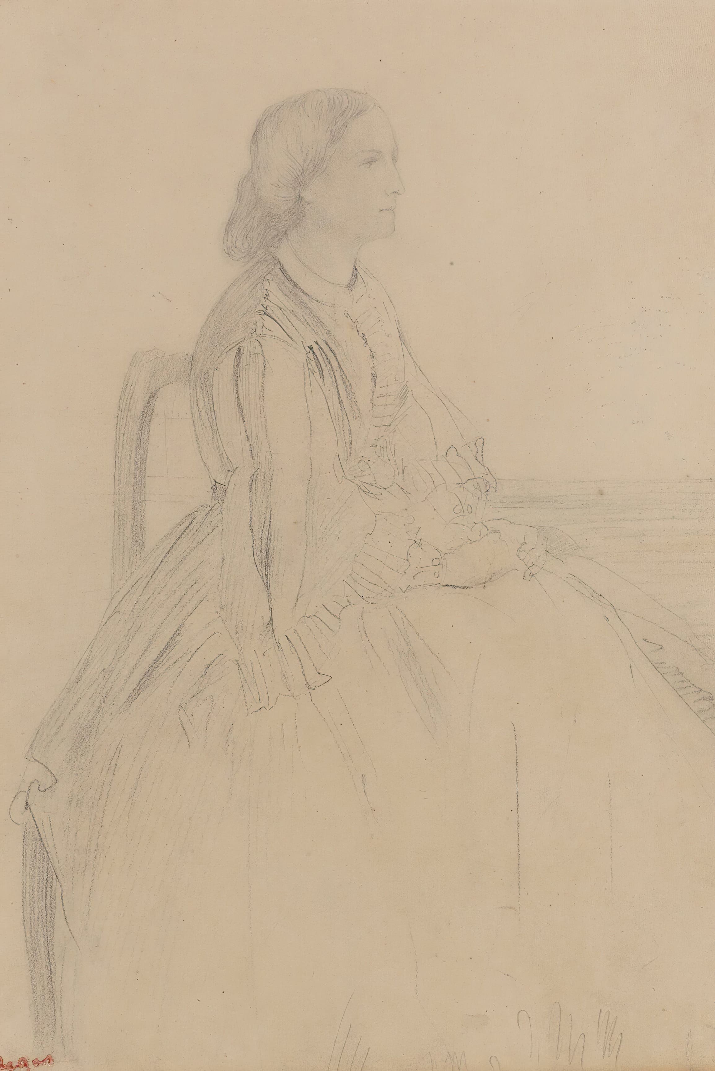 《坐着的女人》（Woman Seated）｜埃德加·德加 Edgar Degas｜不明