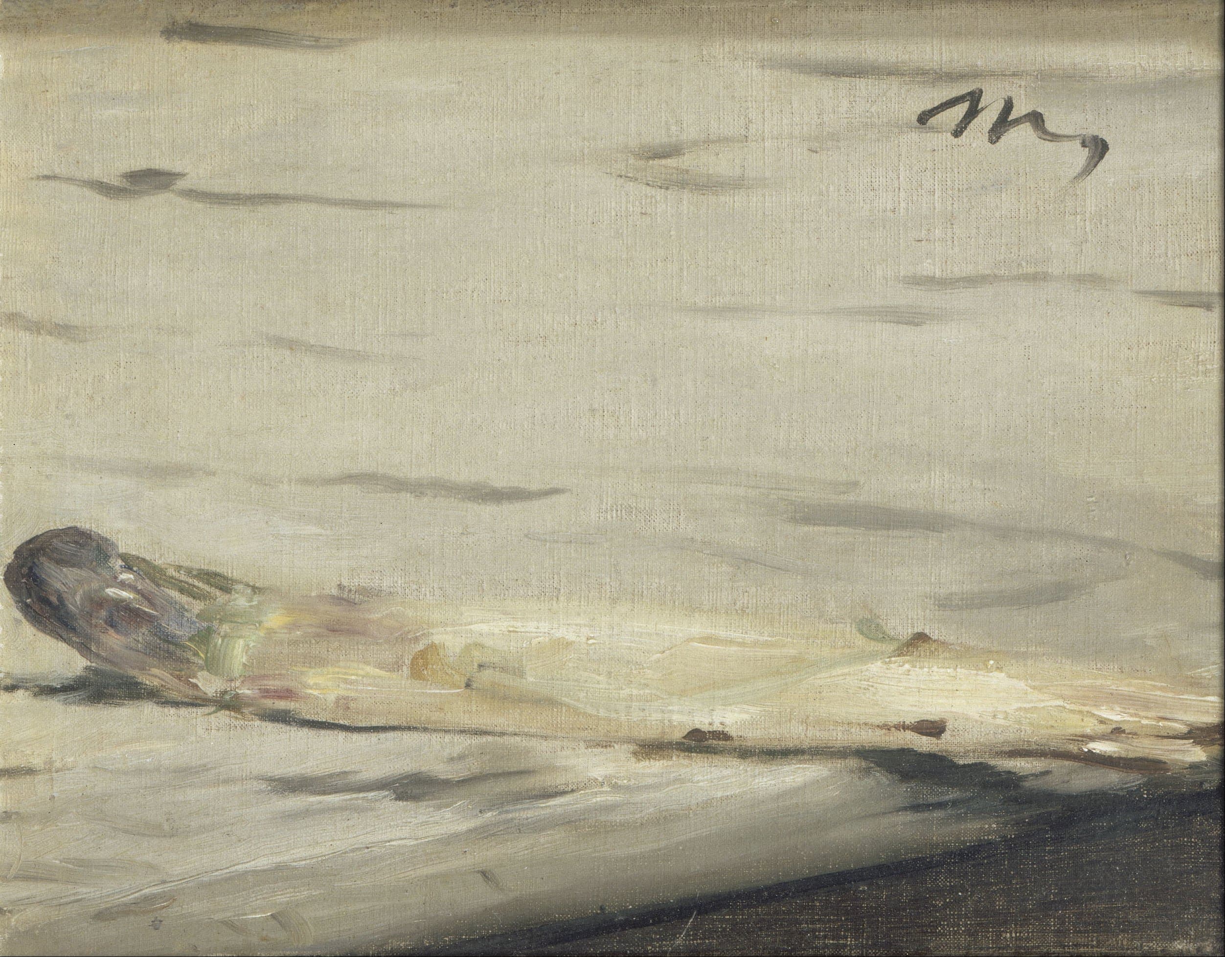 《一枝芦笋》（A Sprig of Asparagus）｜爱德华·马奈 Édouard Manet｜1880