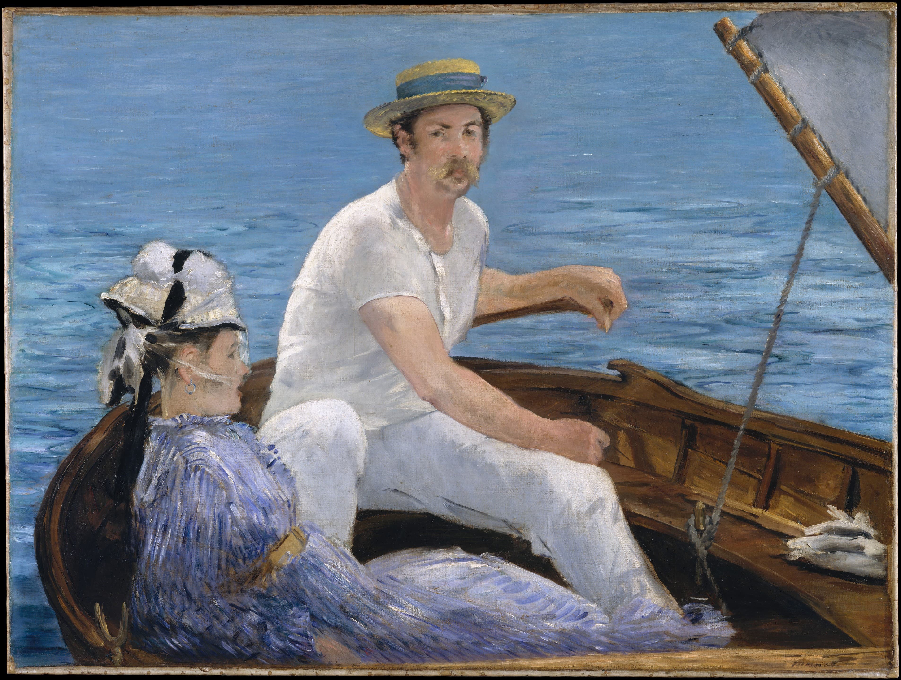 《划船》（Boating）｜爱德华·马奈 Édouard Manet｜1874