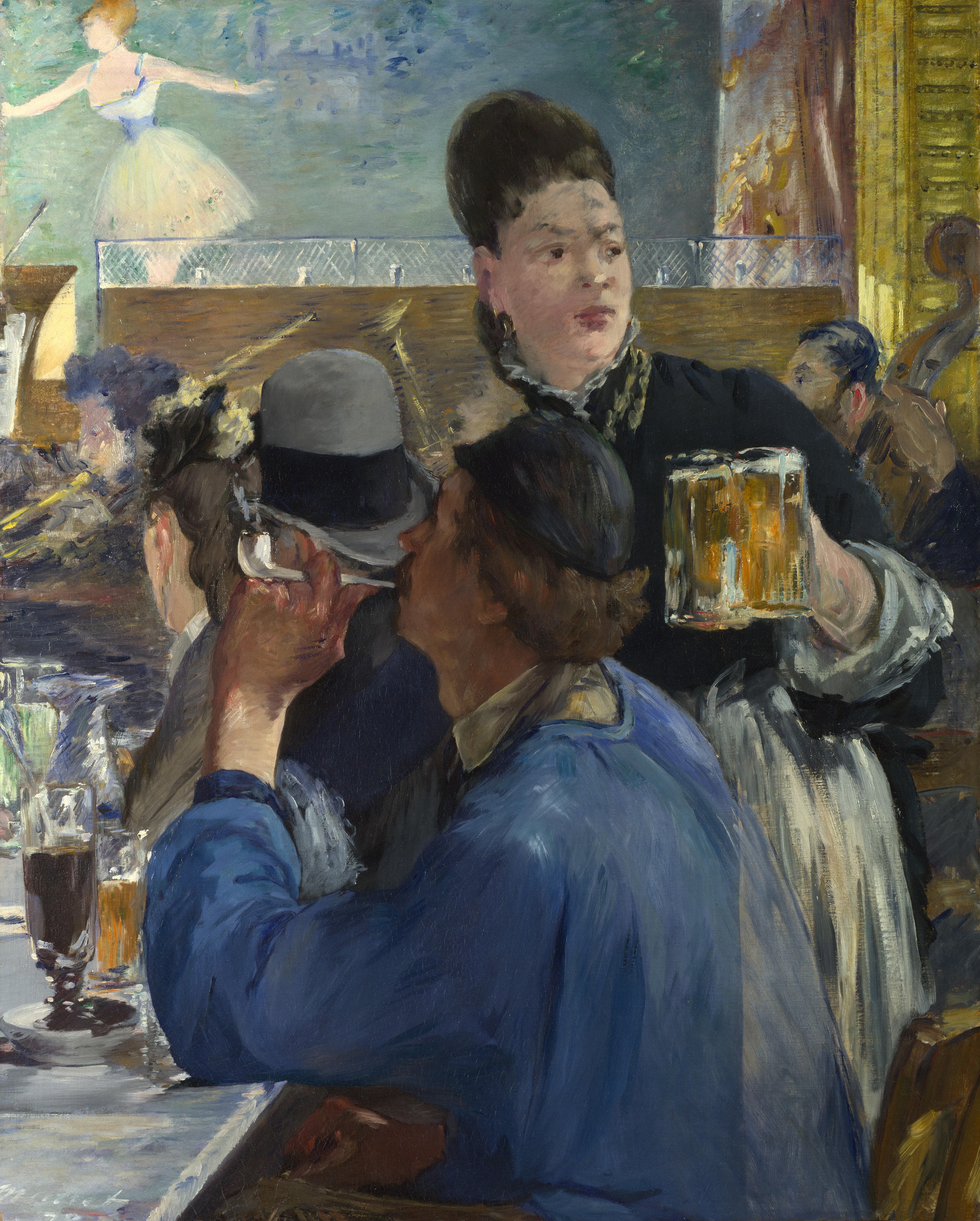 《在咖啡馆》（At the Café）｜爱德华·马奈 Édouard Manet｜1878