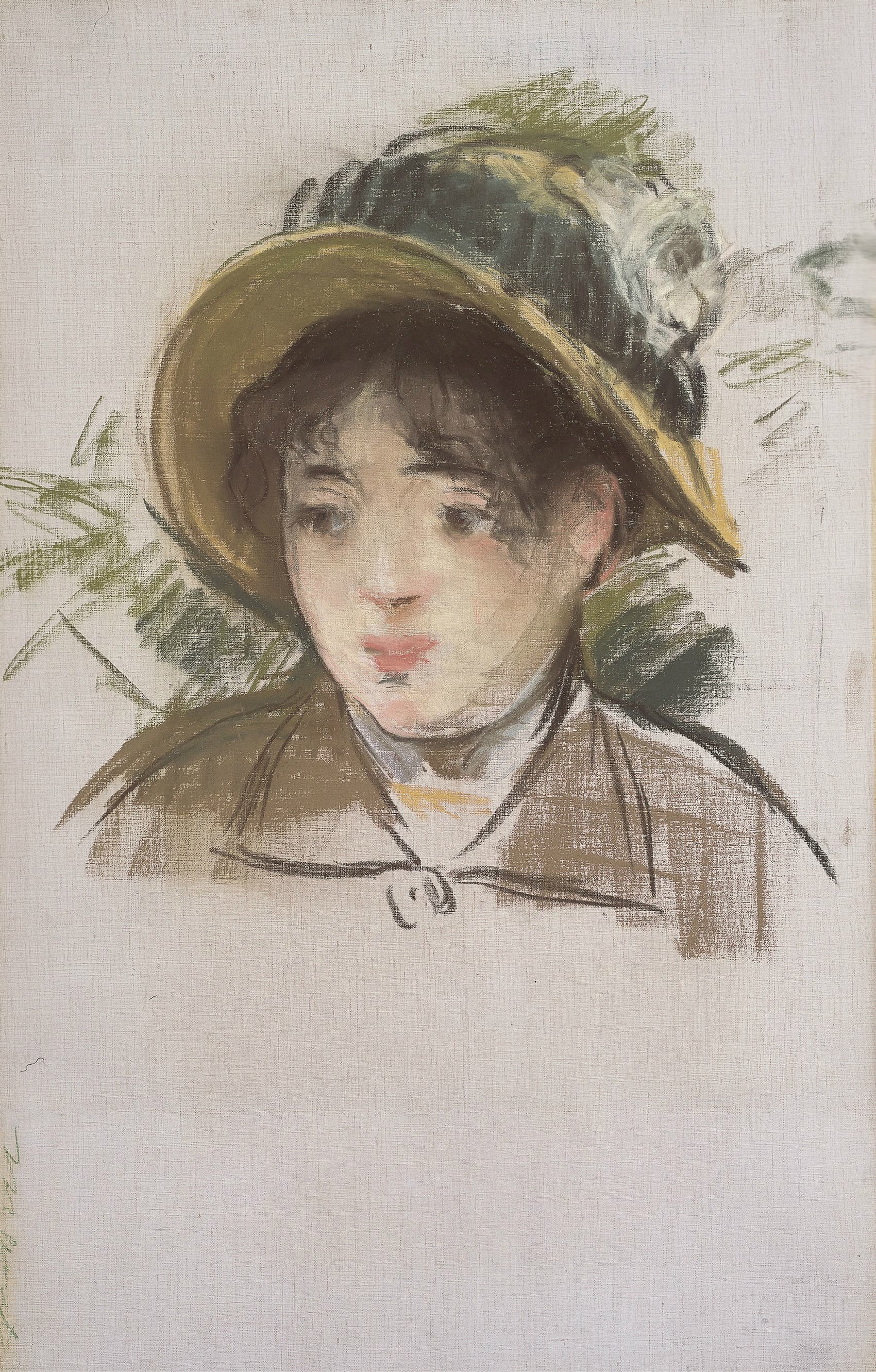 《戴帽子的年轻女孩》（Young Girl Wearing a Hat）｜爱德华·马奈 Édouard Manet