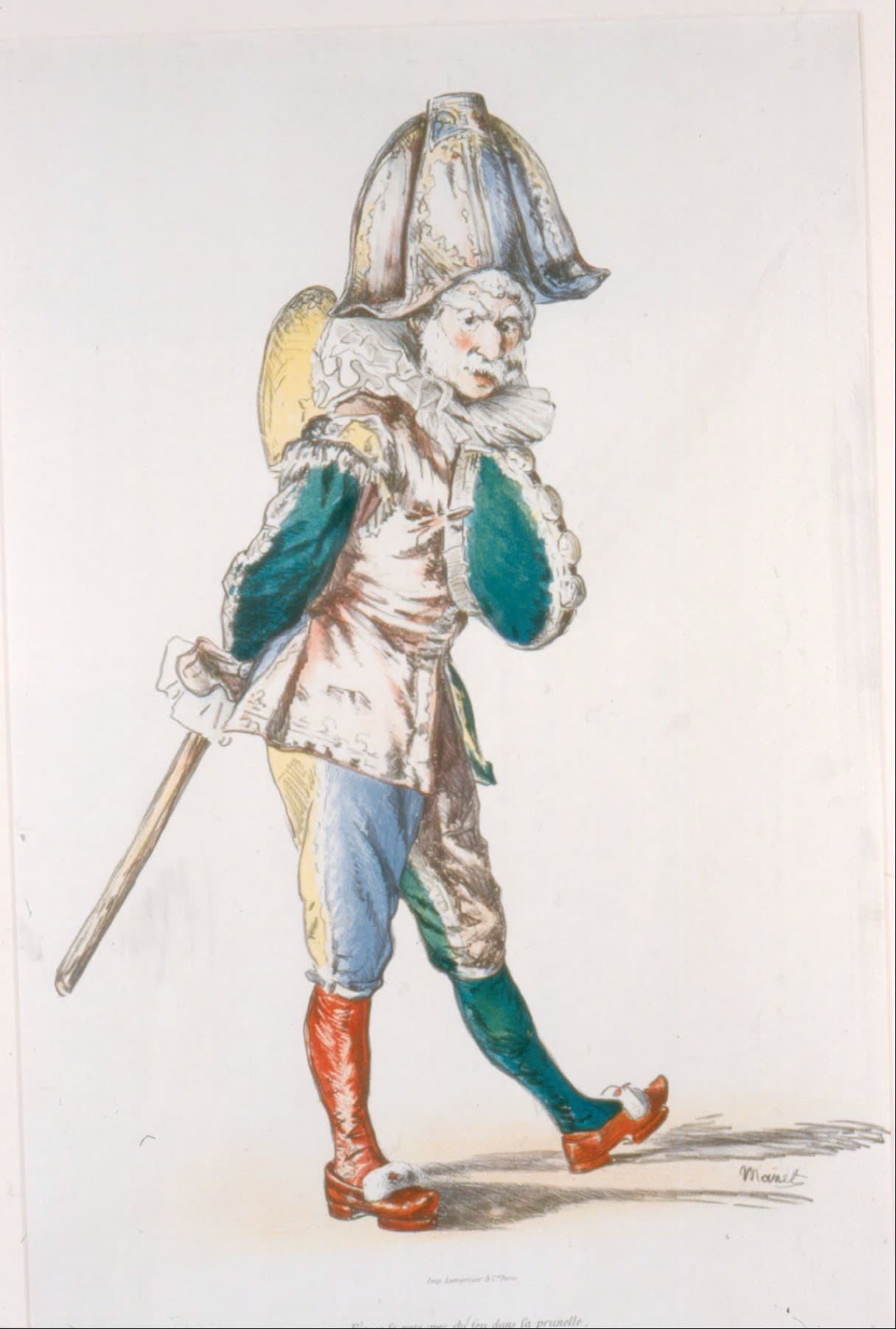《波利希内尔》（Polichinelle）｜爱德华·马奈 Édouard Manet｜1874