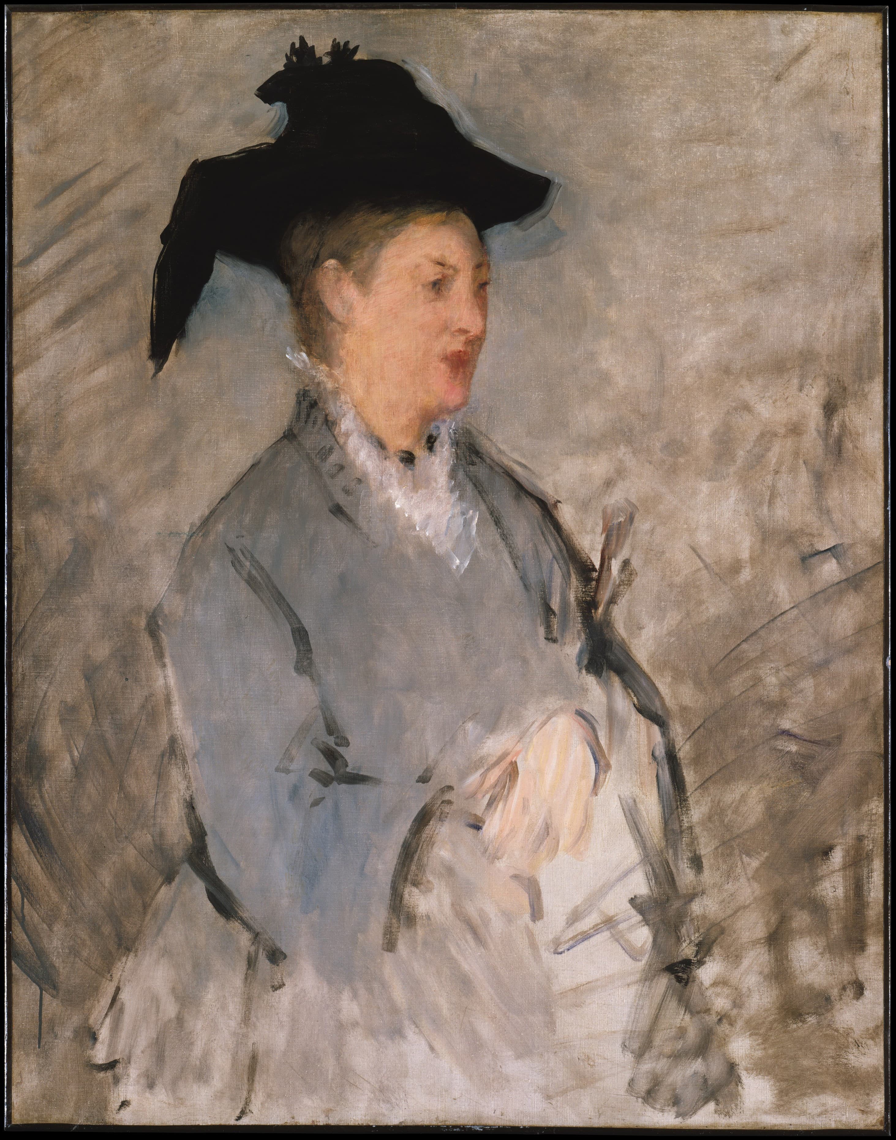 《爱德华·马奈夫人（苏珊娜·莱恩霍夫）》（Madame Edouard Manet (Suzanne Leenhoff, 1829–1906)）｜爱德华·马奈 Édouard Manet｜约 1873