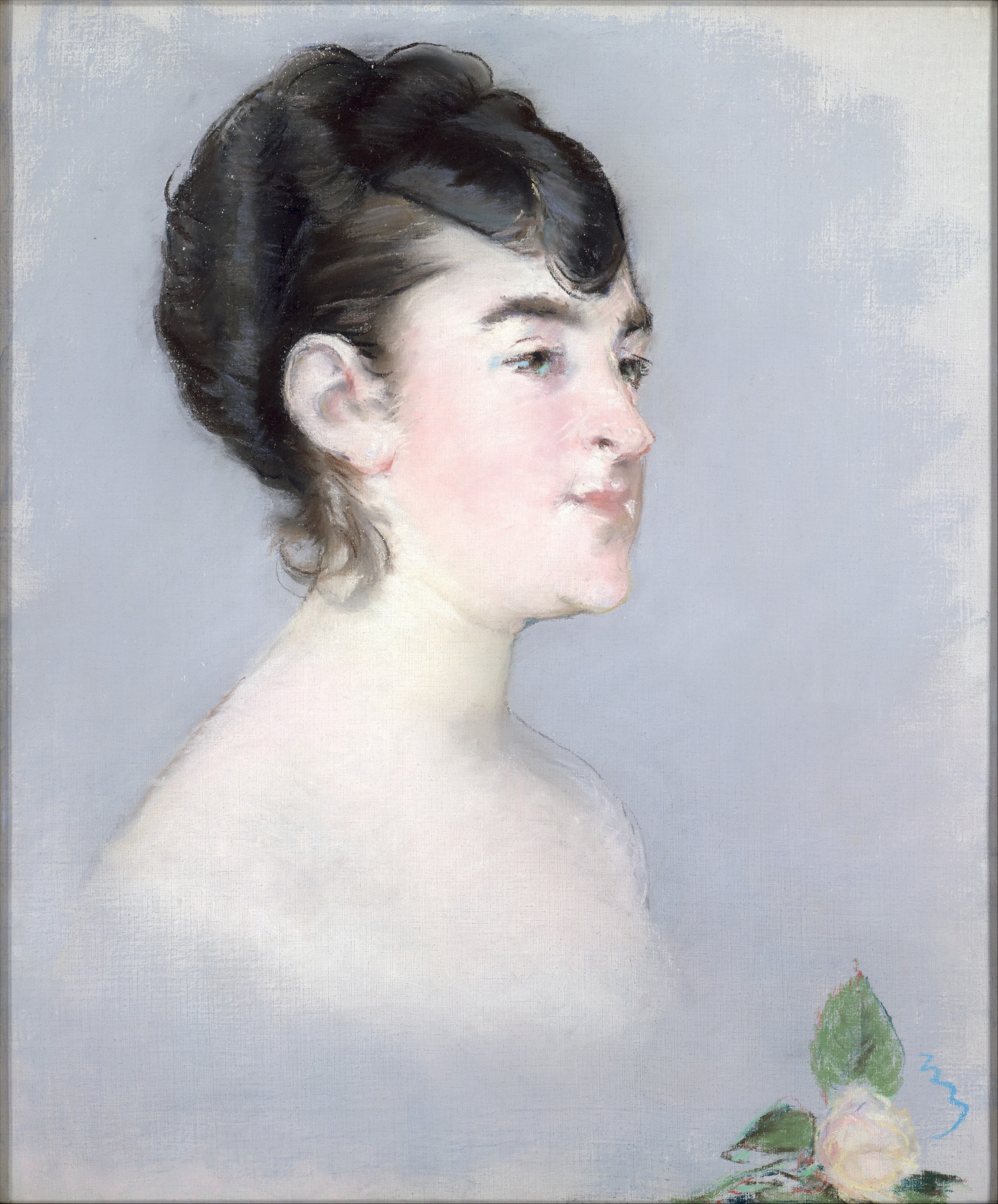 《伊莎贝尔·勒莫尼耶小姐像》（Mademoiselle Isabelle Lemonnier）｜爱德华·马奈 Édouard Manet｜约 1879